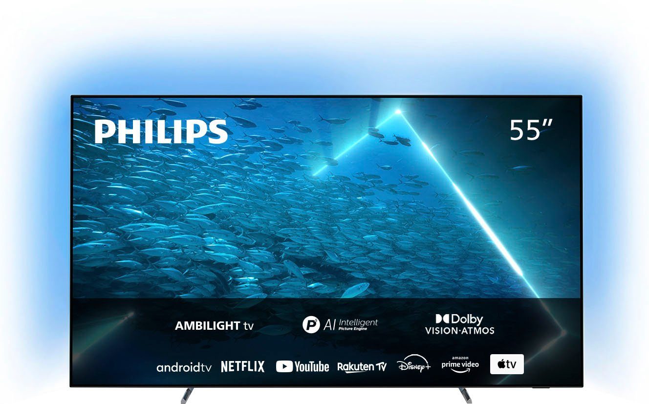 Philips 55OLED707/12 OLED-Fernseher (139 cm/55 Zoll, 4K Ultra HD, Smart-TV,  Android TV) online kaufen | OTTO