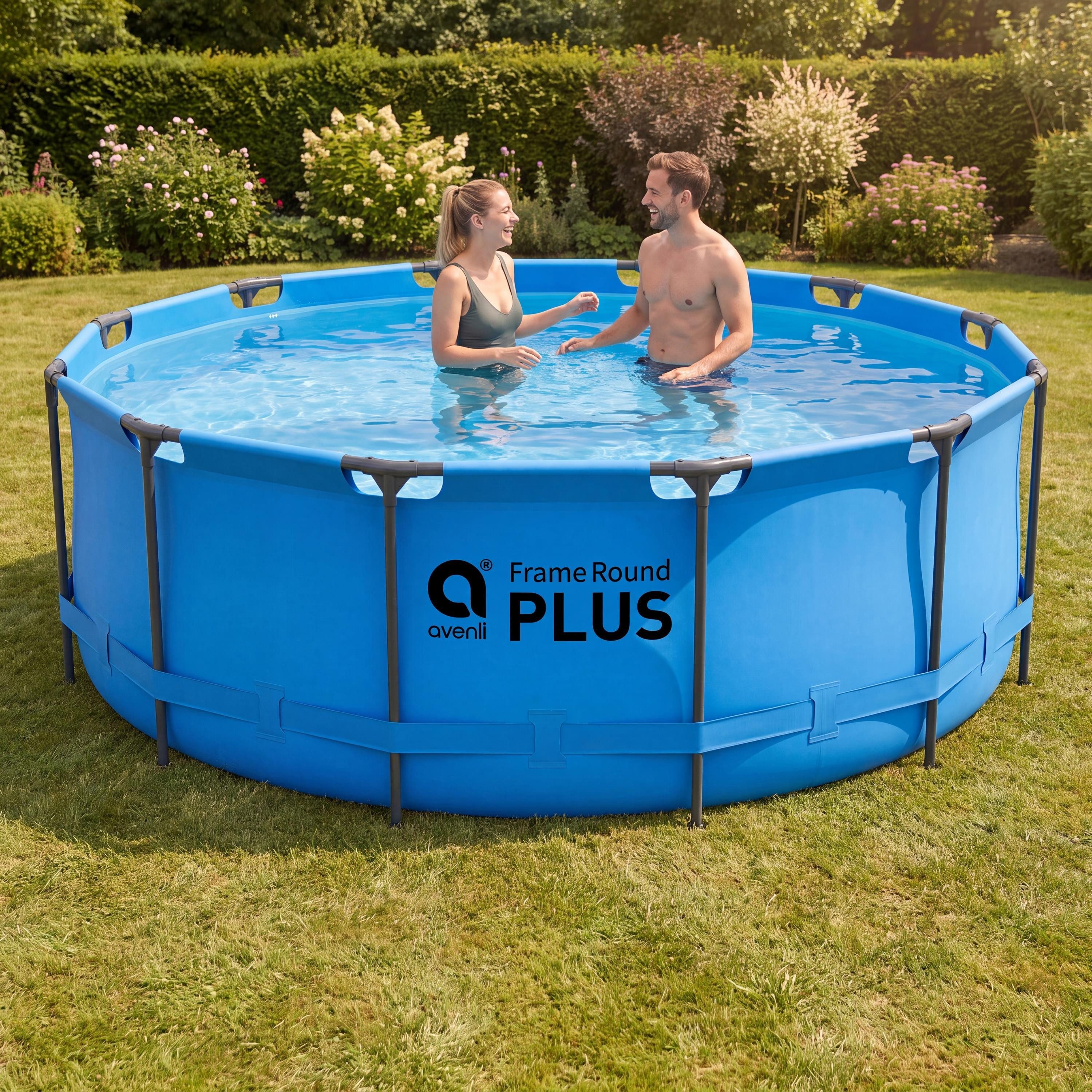 Avenli Framepool Frame Plus Pool 366 x 100 cm, Aufstellpool (Stahlrahmenpool, ohne Zubehör), Auch als Ersatzpool geeignet