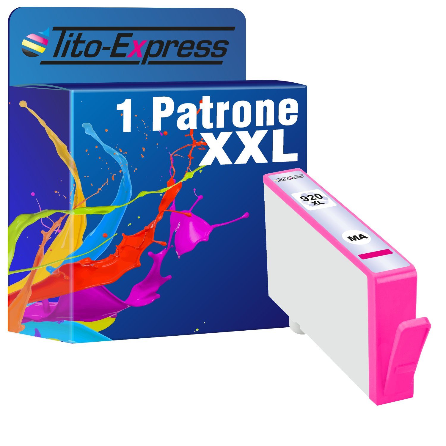 Tito-Express ersetzt HP 920 XL 920XL Magenta Tintenpatrone (für Officejet 6000 6000A 6500 6500A Plus 7000 7500 7500A Wireless)
