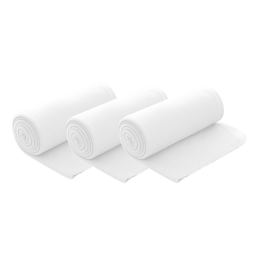 Wohndecke Polar-Fleece, wometo, OEKO-TEX®, 3 Fleecedecken mit Kettel-Rand & Anti-Pilling