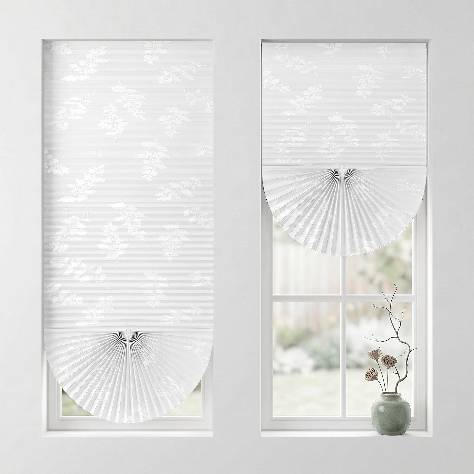 Sekey Plissee 2pcs ohne Bohren zum Kleben Rollo Dachfensterplissee Klebefix Plissee, Klebefix Plissee, 2er-Set, Innovative Klebemontage, Individuell formbar, Kürzbar
