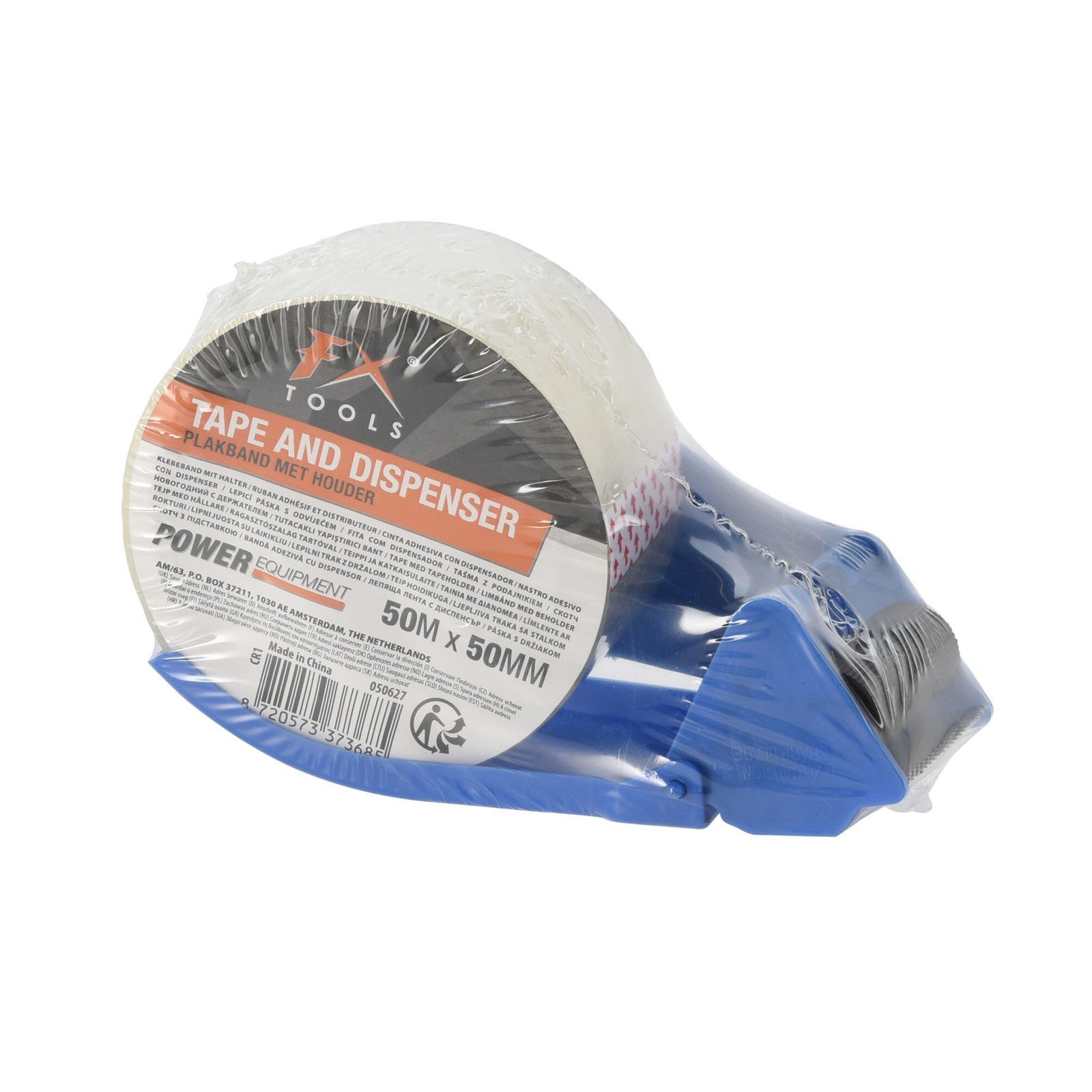 HAC24 Klebeband Ergonomischer Handabroller für Ленты для посылок Packband Abroller (1-St) 16,5 x 4,8 cm Inkl. Klebeband 50 m x 50 mm
