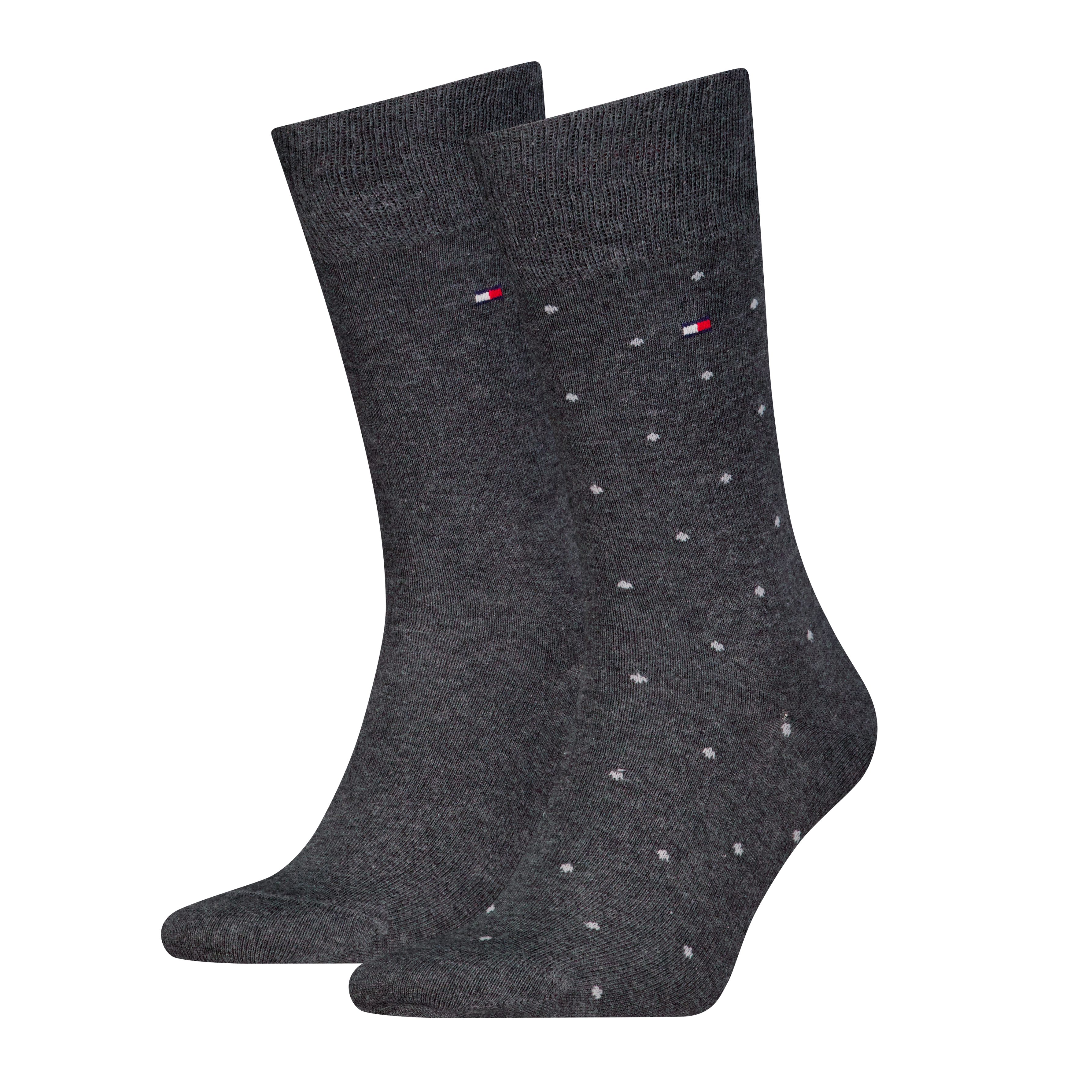 Tommy Hilfiger Socken TH MEN SOCK 2P DOT (2-Paar, 2 Paar) mit klassischer Markenprägung