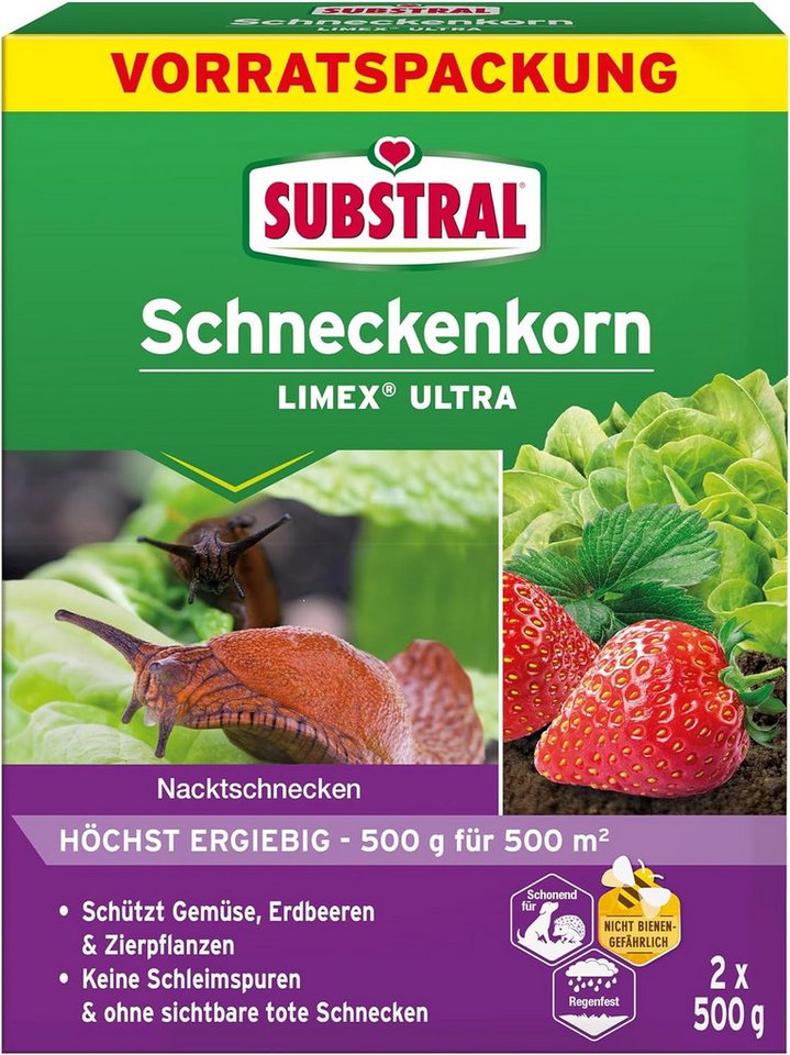 Substral Vergrämungsmittel Substral Schneckenkorn Limex Ultra 2 x 500g / 2 x 500qm
