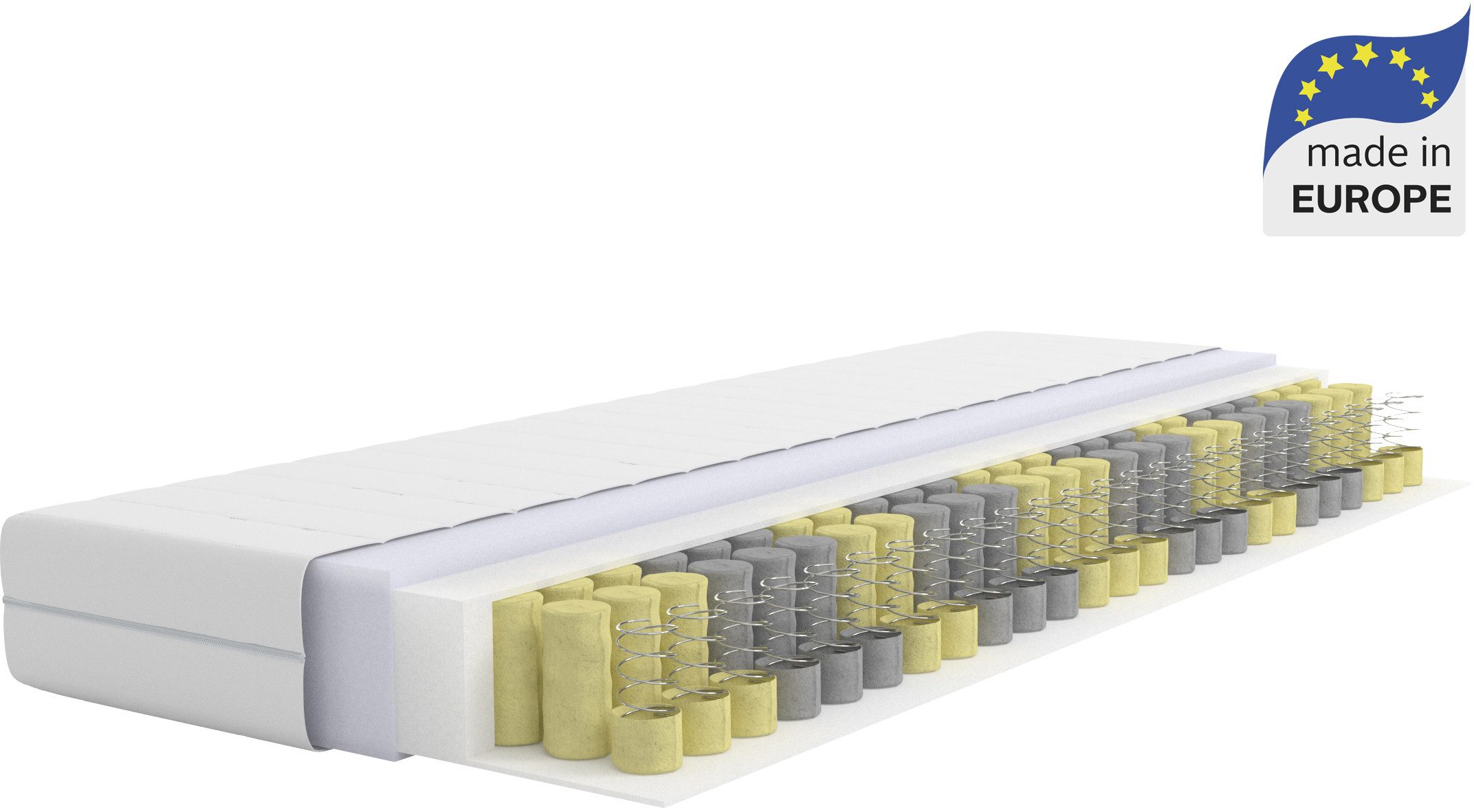Taschenfederkernmatratze NEUHEIT: Tinden 22, 7 Zonen Matratze 90x200 cm, 140x200 cmи больше, Älgdröm, 22 cm hoch, (1-tlg), Wendematratze H2/H3/H4, ergonomisch, 500 Federn (bei 100x200 cm)