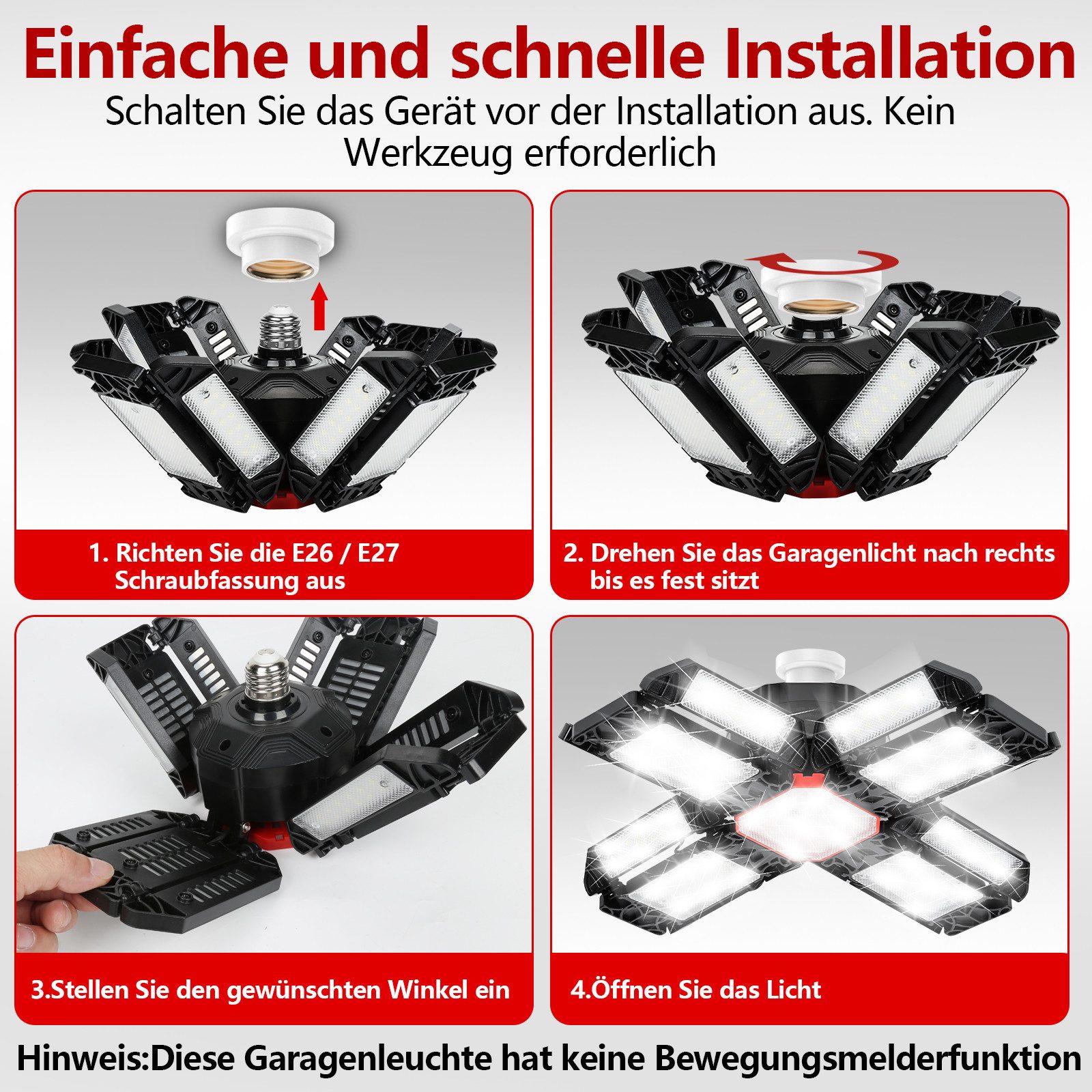 Clanmacy LED Deckenleuchte 200W LED Hallenbeleuchtung günstig online kaufen