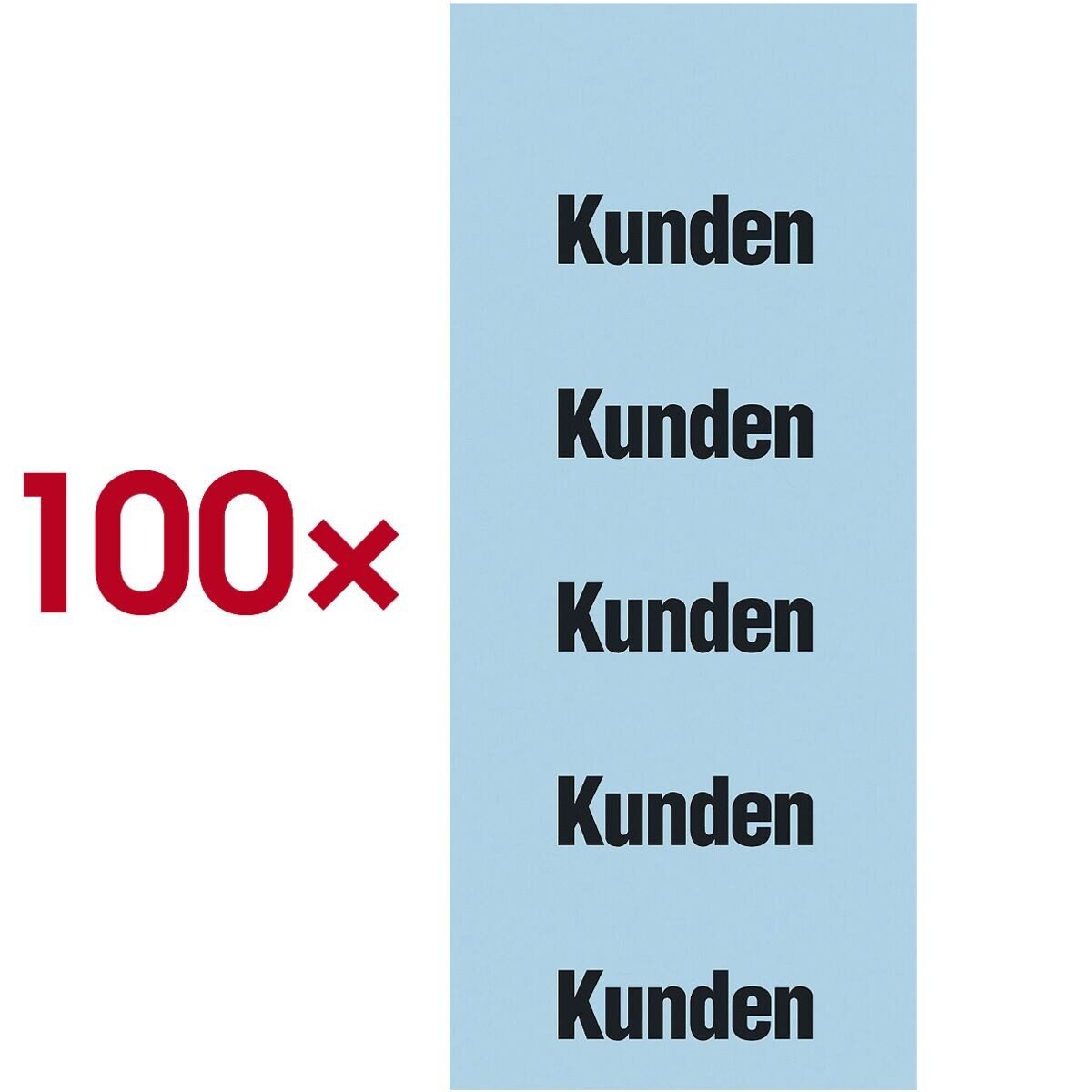 Otto Office Etiketten Kunden, für Ordner, 100 Stück, 60x26 mm, selbstklebend