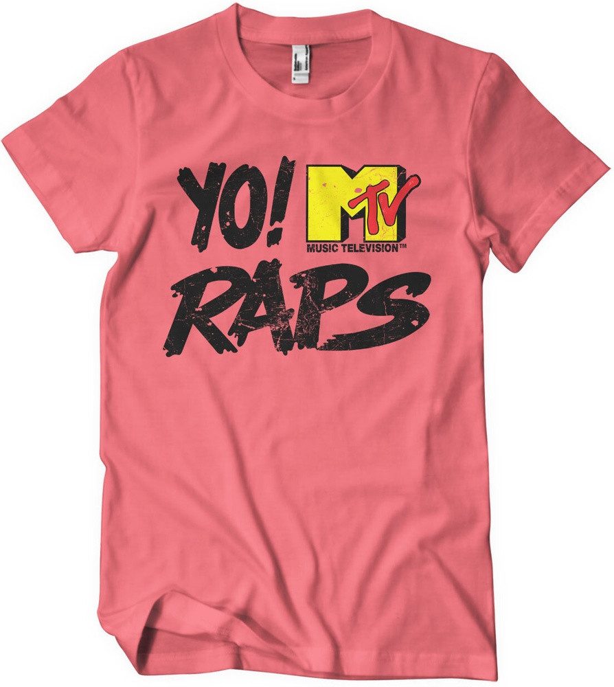 YO! RAPS MTV T-Shirt Distressed Logo T-Shirt
