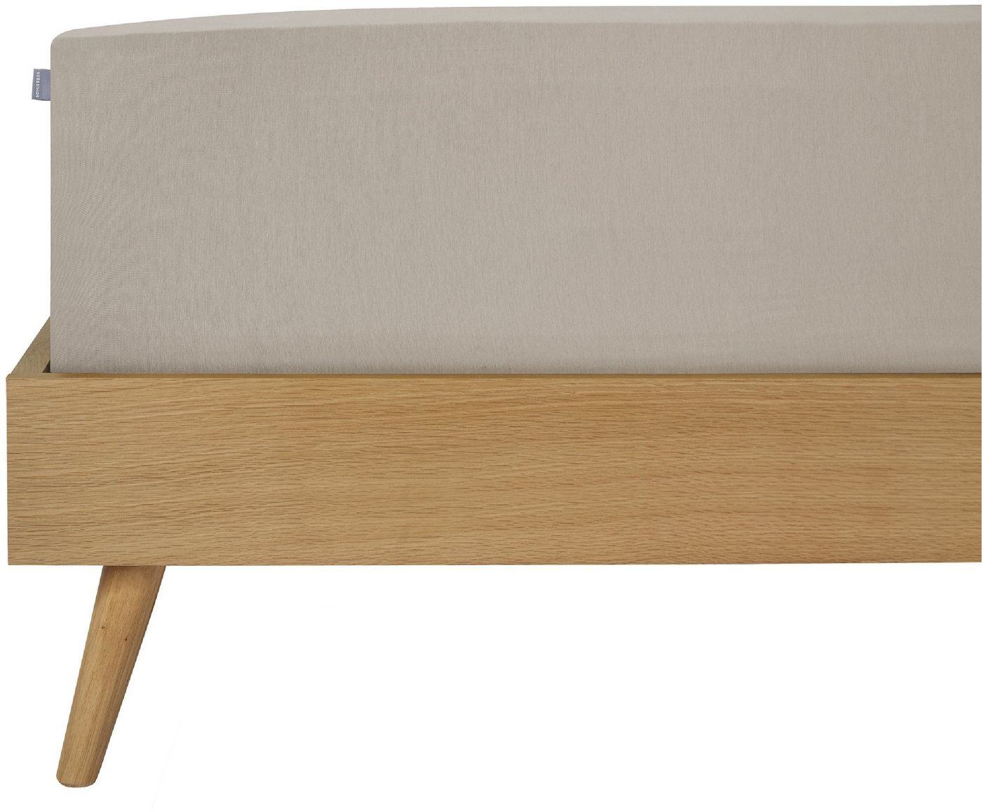Schiesser Spannbettlaken Flexi aus 95% Baumwolle und 5% Elastahan in Premium-Qualität, Jersey-Elasthan, Gummizug: rundum, (1 Stück), für hohe Matratzen und Boxspringbetten geeignet, Made in Green