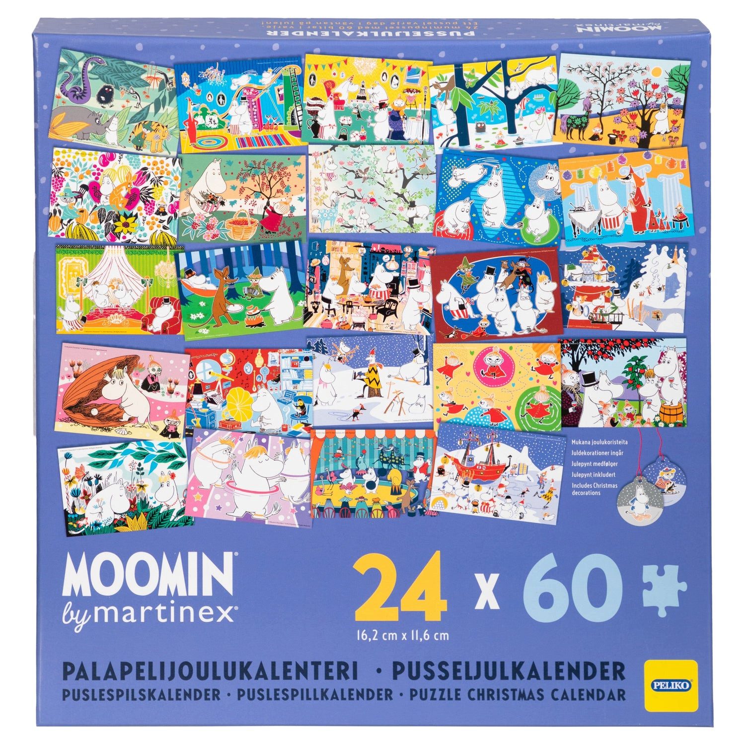 Moomin by Martinex Spielzeug-Adventskalender Moomin by Martinex Puzzle Adventskalender 24 × 60‑Teile-Puzzles
