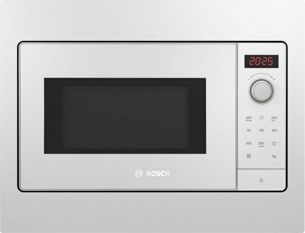 BOSCH Einbau-Mikrowelle BFL523MW3, Mikrowelle, 20 l, 50 cm breit - 30 Sekunden maximale Leistung durch QuickStart Funktion