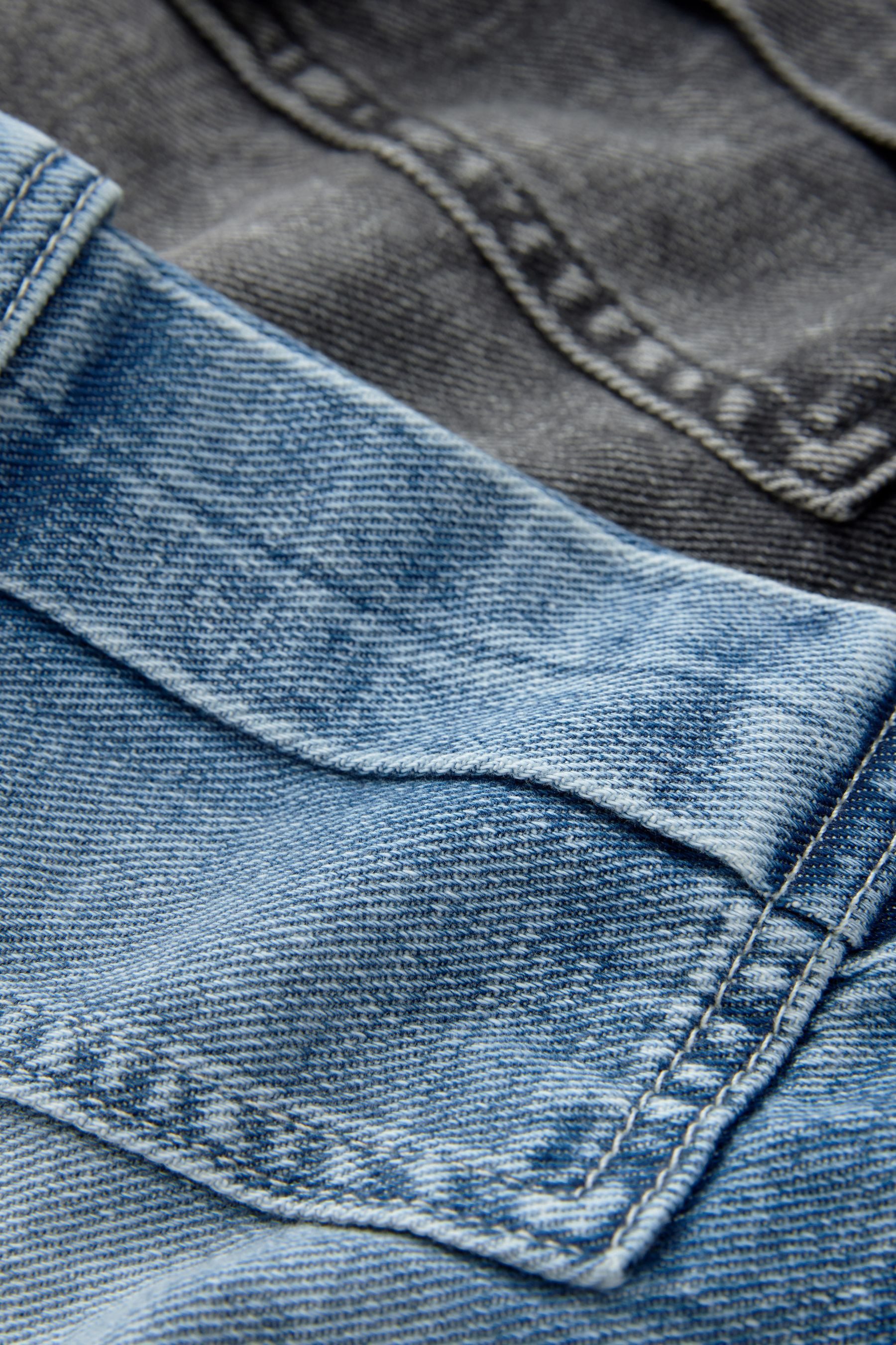 Next Cargoshorts Cargo-Denimshorts aus 100 % Baumwolle, 2er-Pack (2-tlg)