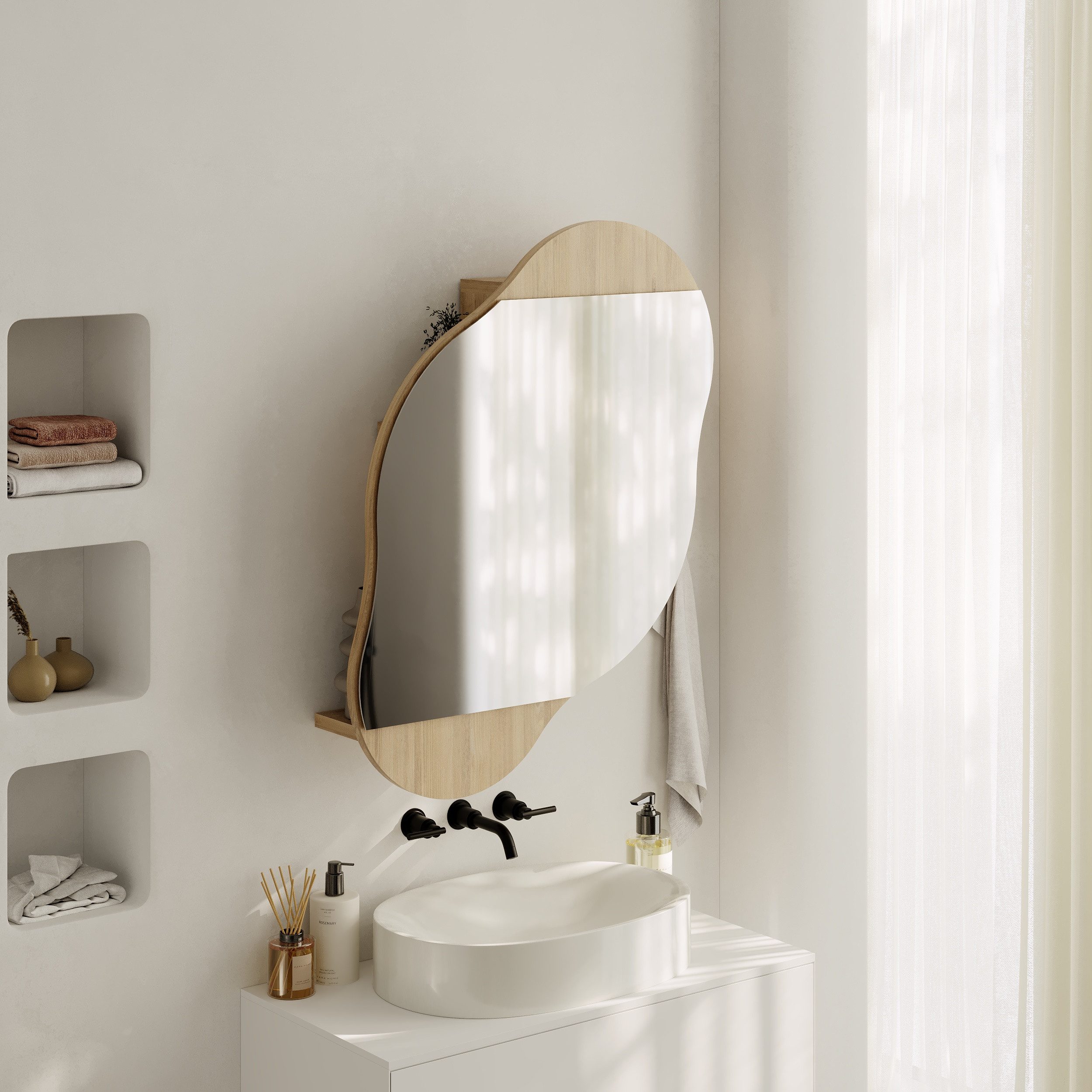 Decortie Badezimmerspiegelschrank Cloud Spiegel Speicher 75 günstig online kaufen