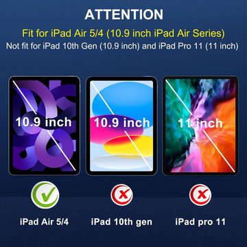 Mutoy Schutzfolie Mutoy Panzerglas für iPad Air 4/iPad Air 5 Generation 10.9 Zoll, (9H Härte 2.5D[Hohe Auflösung][Anti-Bläschen][Anti-Kratzen), Displayschutz Schutzfolie Kompatibel mit iPad Air 5 10.9 Zoll 2022