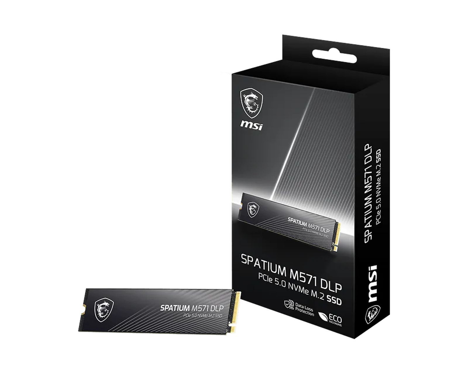 MSI SSD 2TB Spatium M571 (M.2 2280) PCIe Gen5 x4 NVMe Gaming-Festplatte