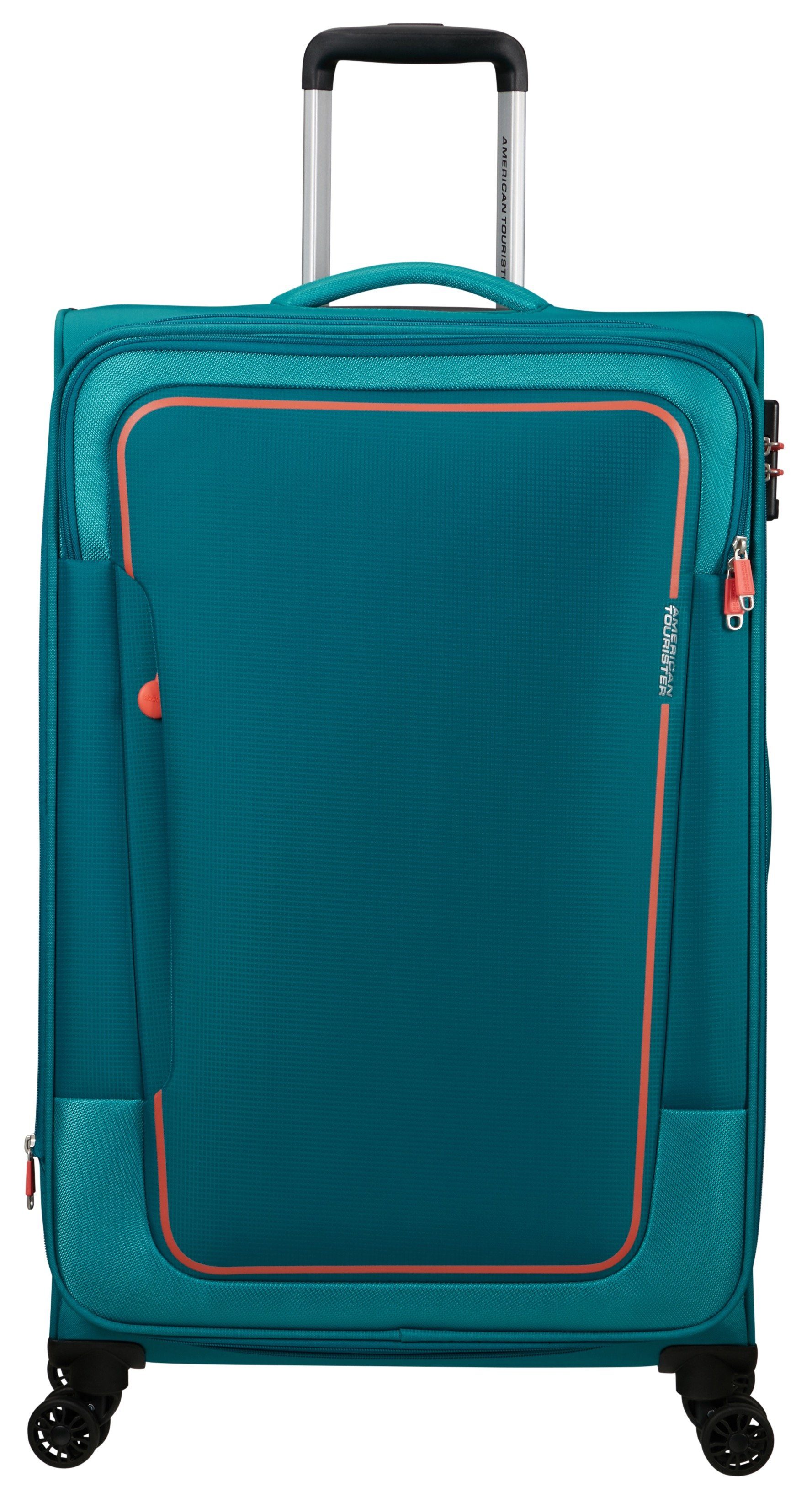 American Tourister® Koffer PULSONIC Spinner 80, 4 Rollen stone teal