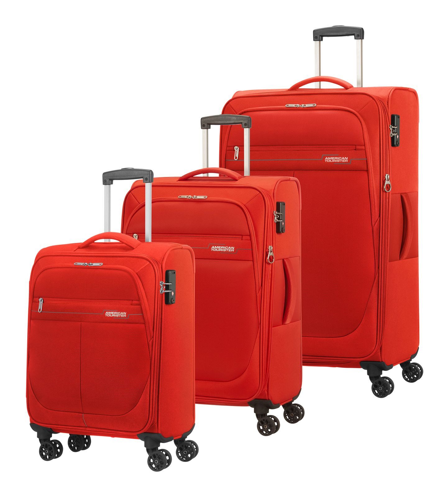 American Tourister® Trolleyset 3 PC Set A, 4 Rollen, (Set, 3 tlg)