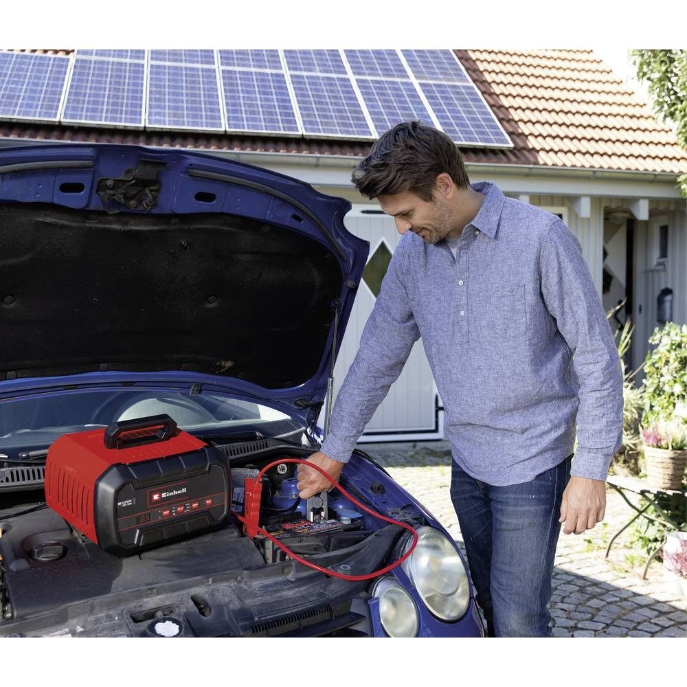 Einhell Batterie-Ladegerät 1002275 Autobatterie-Ladegerät (Ladeüberwachung, Ladungserhaltung, Starthilfe)