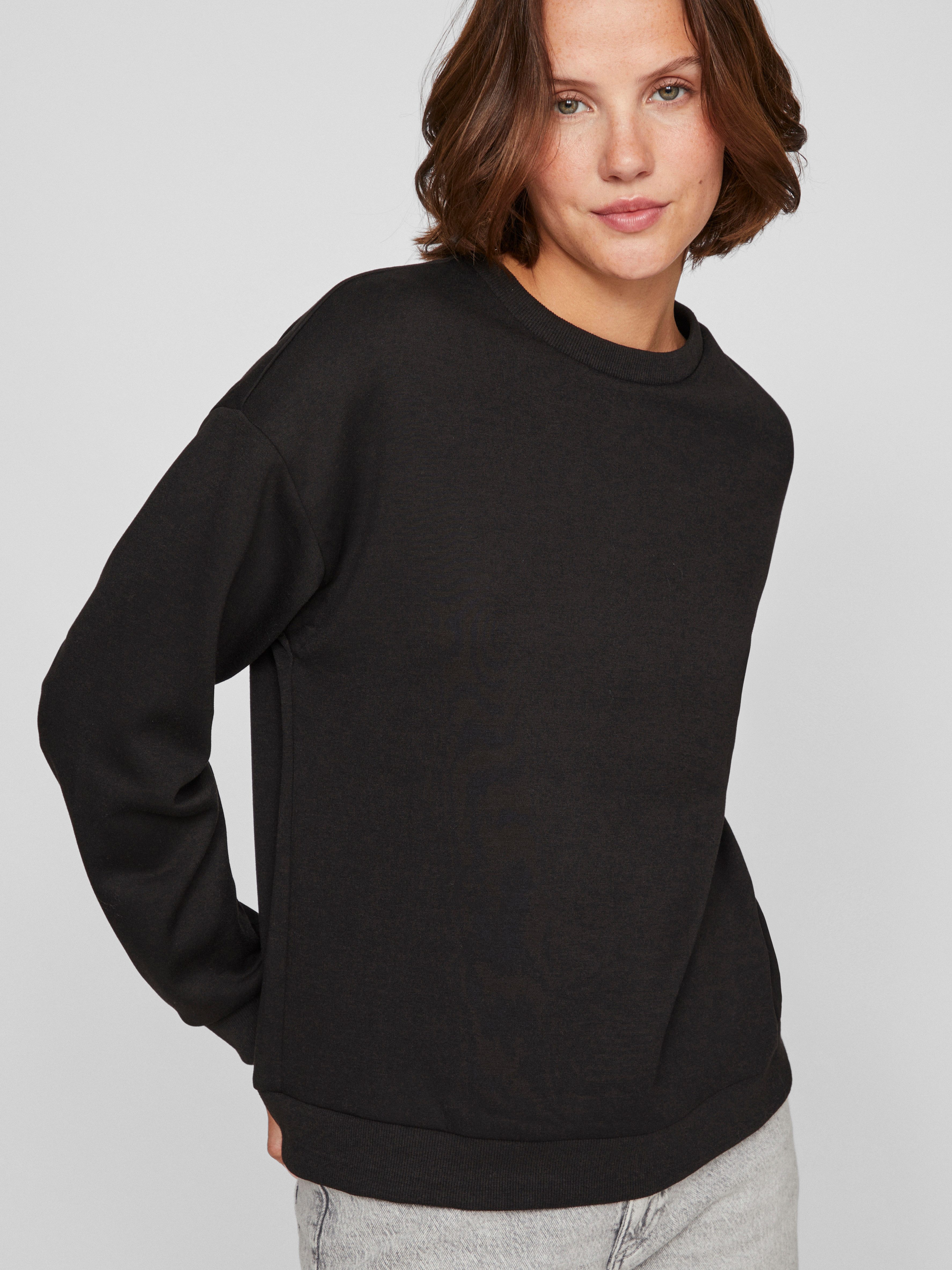 Vila Sweatshirt VISANDY L/S SWEAT TOP - NOOS Viskosemischung, regular fit