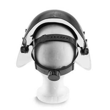STAHLWERK Arbeitsschutzbrille 3er Set Gesichtsschutzschild mit Gesichtsvisier, Kopfband