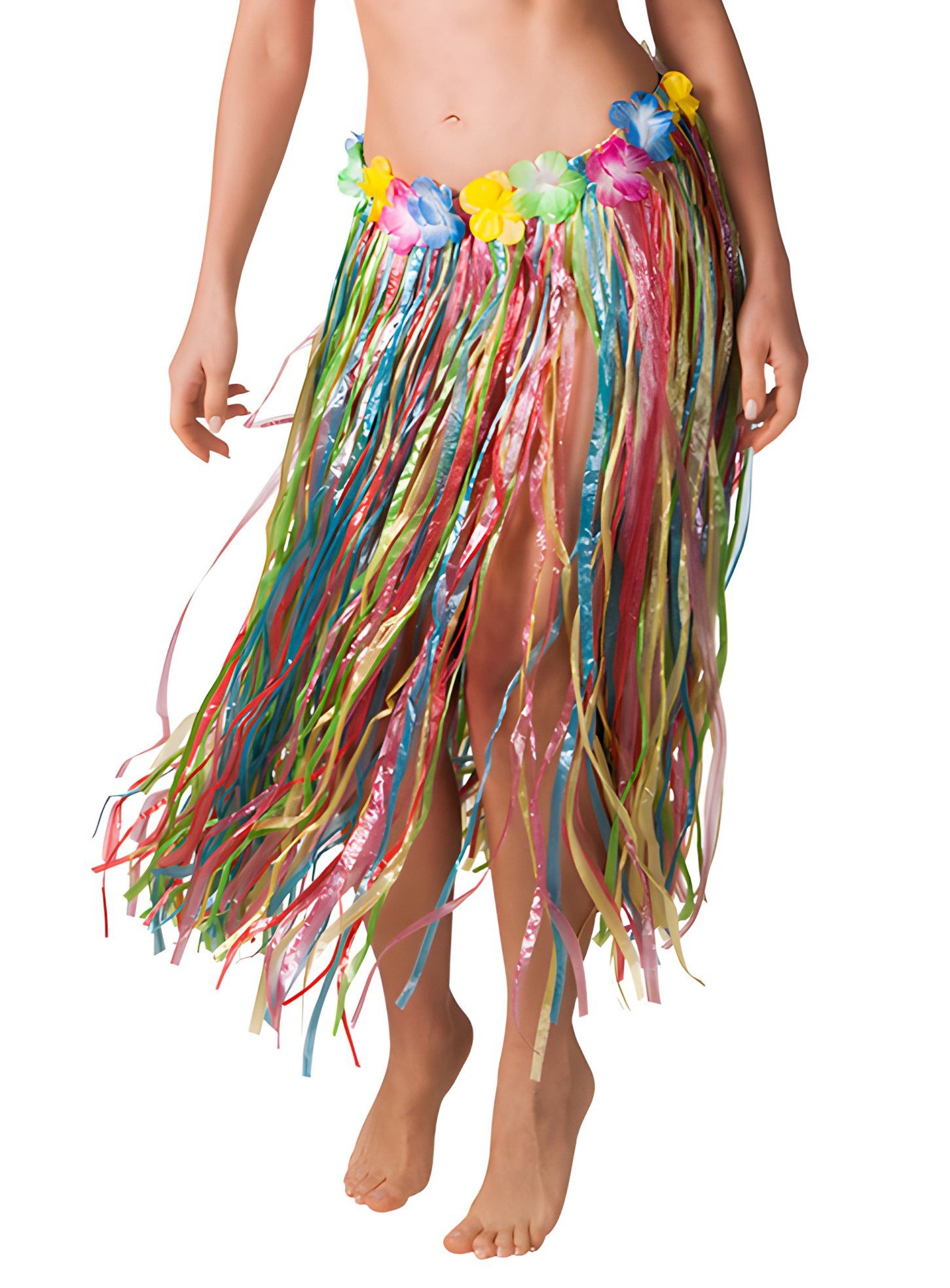 Boland Hawaii-Kostüm Hula-Rock bunt - Hawaii Rock für Fasching Karneval