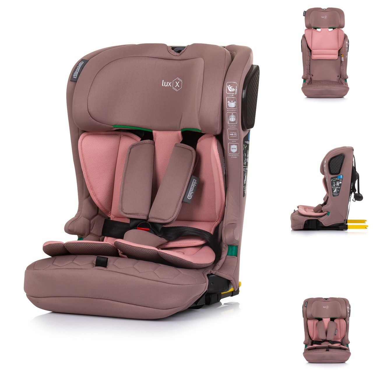 Chipolino Autokindersitz Kindersitz i-Size LUX X 76-150, ab: 1.25, bis: 12, bis: 36 kg, Gruppe 1/2/3, Isofix, Top Tether