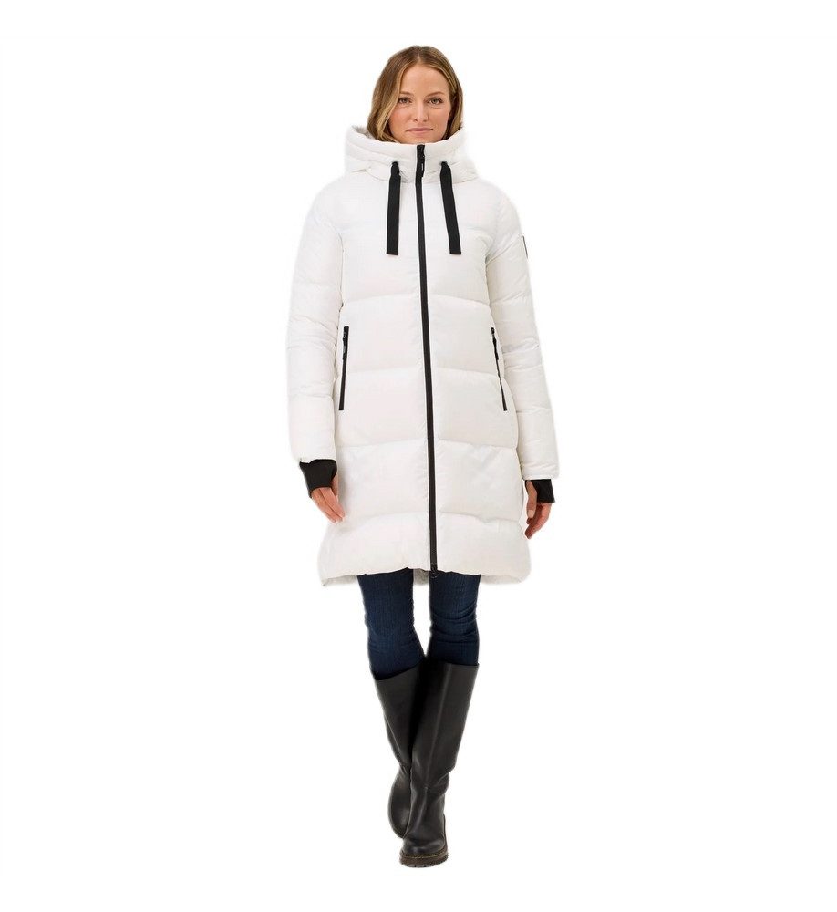 Krimson Klover Daunenmantel Compass Long Down (mit Kapuze, wärmeisolierung) weiss Damen