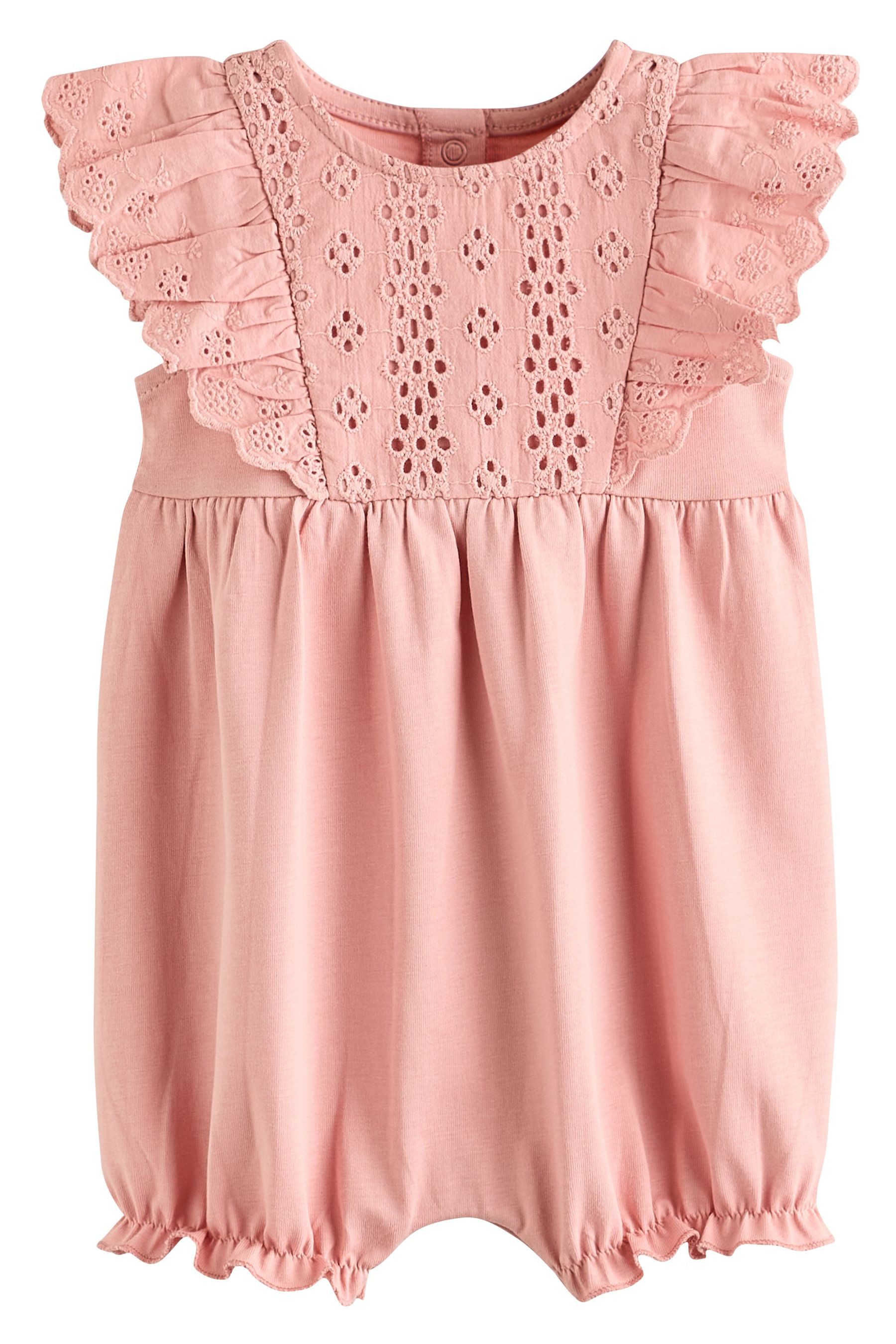 Next Strampler Babystrampler aus 100 % Baumwolle, 3er-Pack (3-tlg)