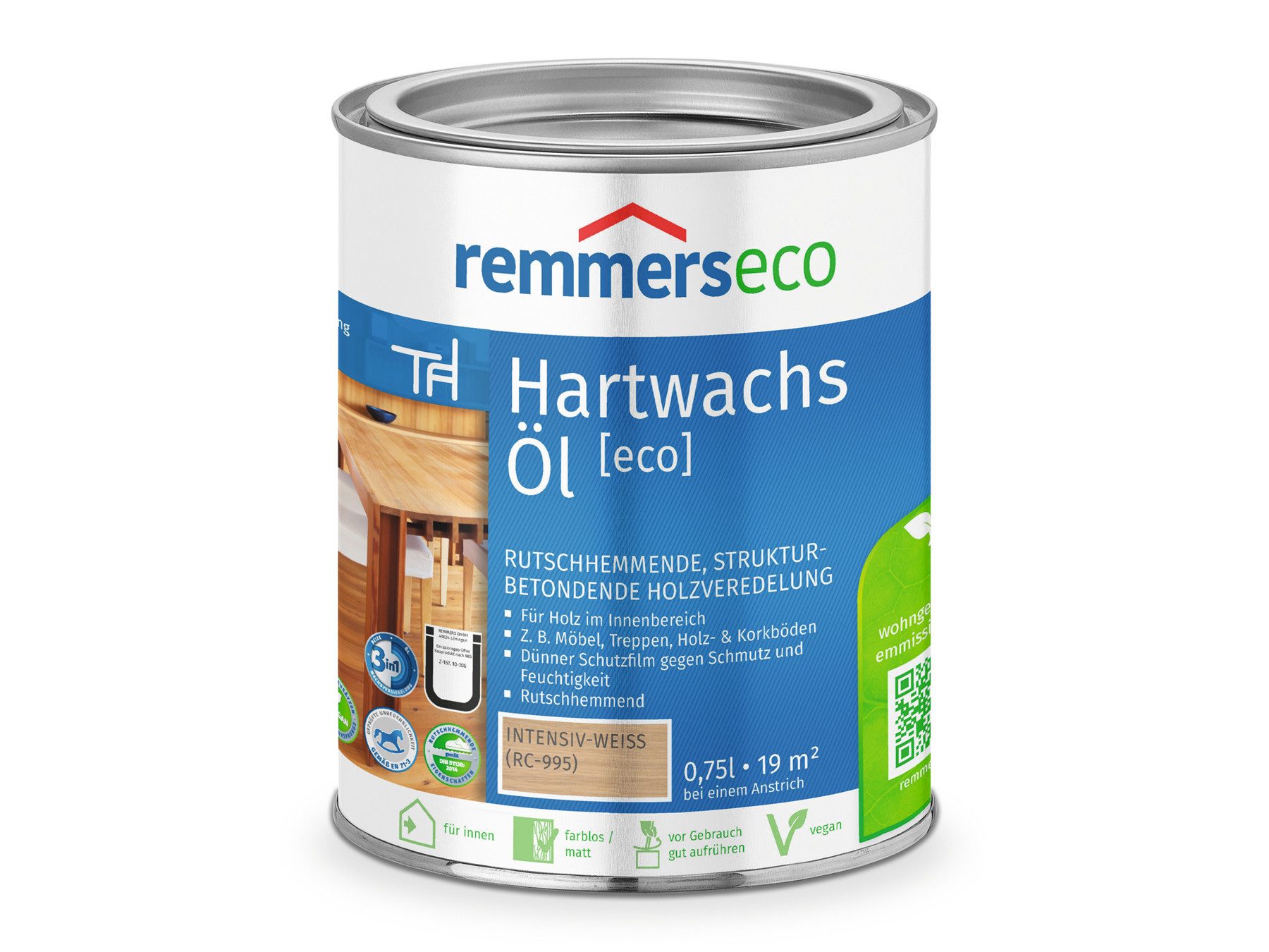 Remmers Hartwachsöl Hartwachs-Öl [eco] ebenholz 0,75 Liter