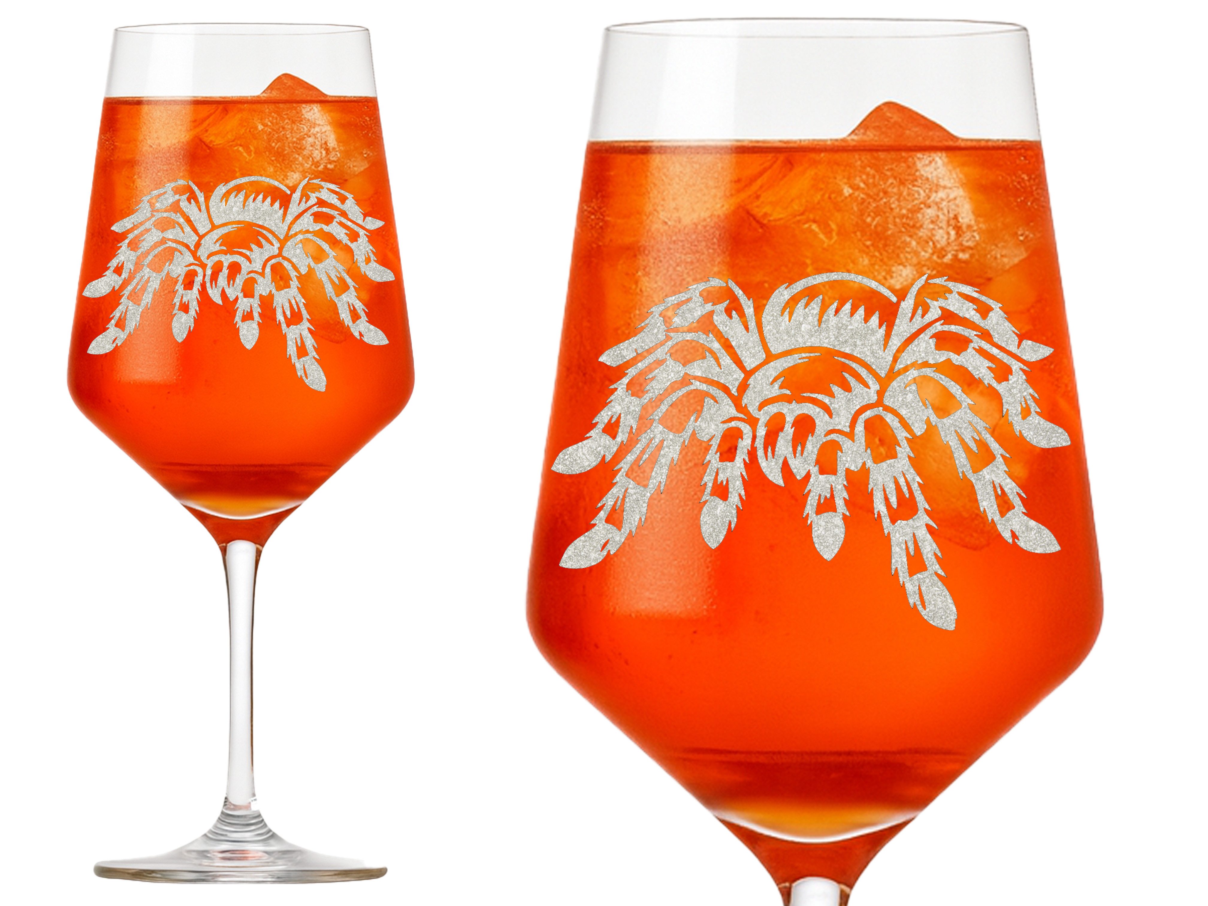 Valhalla Weinglas Tarantel Vogelspinne 350ml spülmaschinenfest, 1-tlg., Glas, Atemberaubende Darstellung