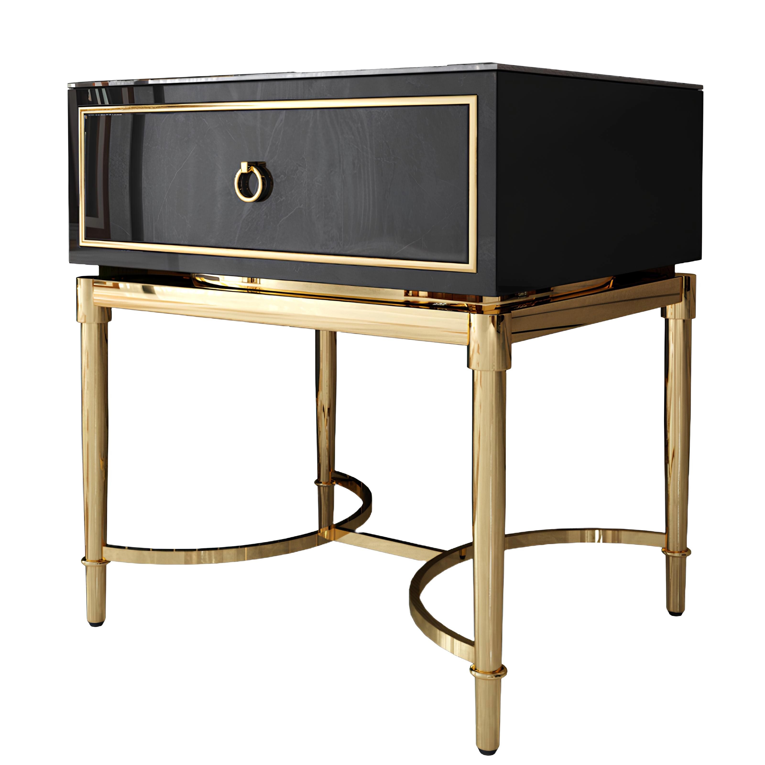 JVmoebel Kommode Klassischer Nacht Tisch Konsole Beistell Schlaf Zimmer Metall Tische (Kommode), Made in Europa