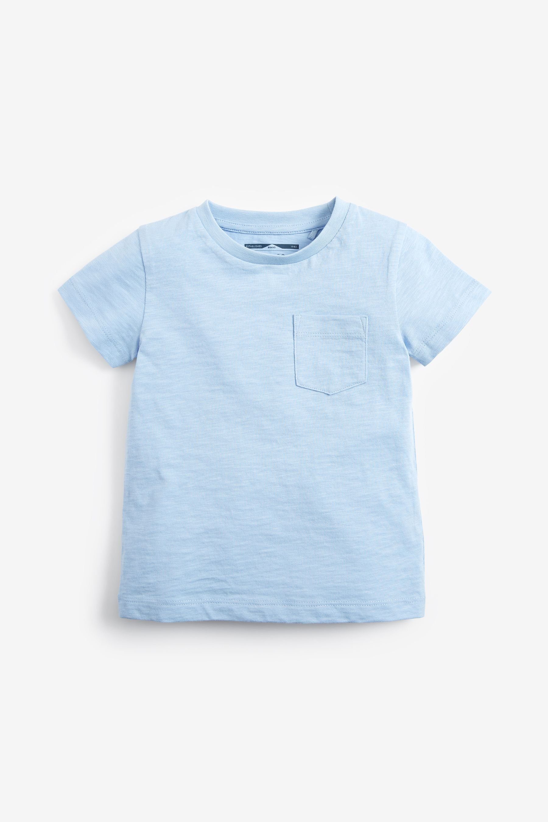 Mid T-Shirt T-Shirt Blue (1-tlg) Next