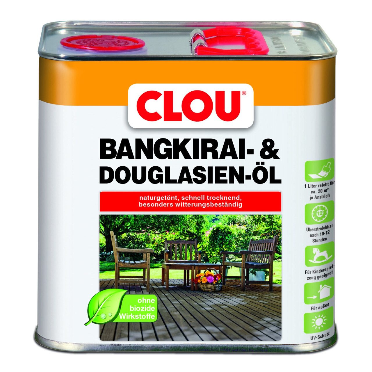 CLOU Hartholzöl Clou Bangkirai & Douglasien Öl 2,5 L
