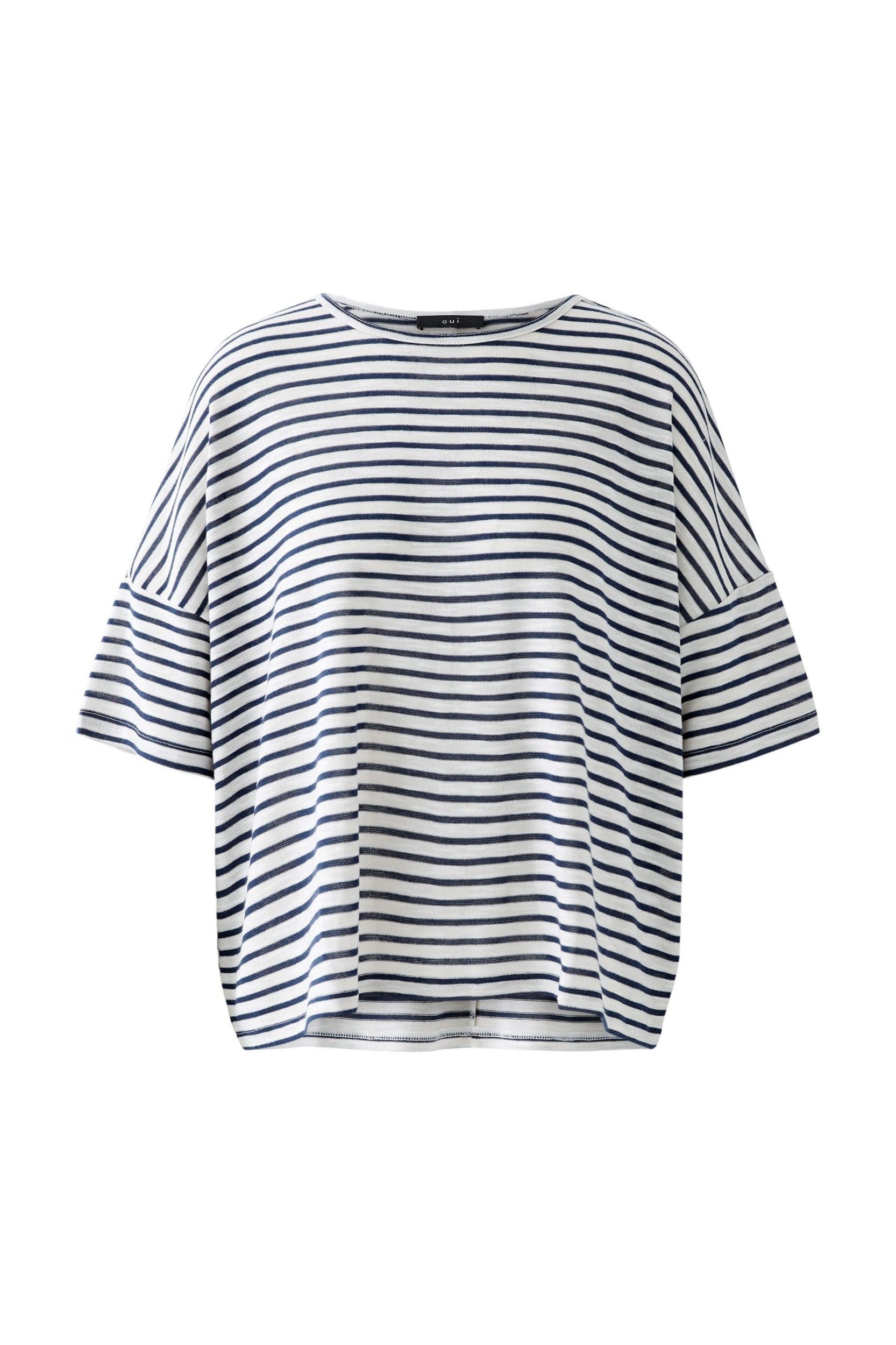 Oui T-Shirt T-Shirt white blue
