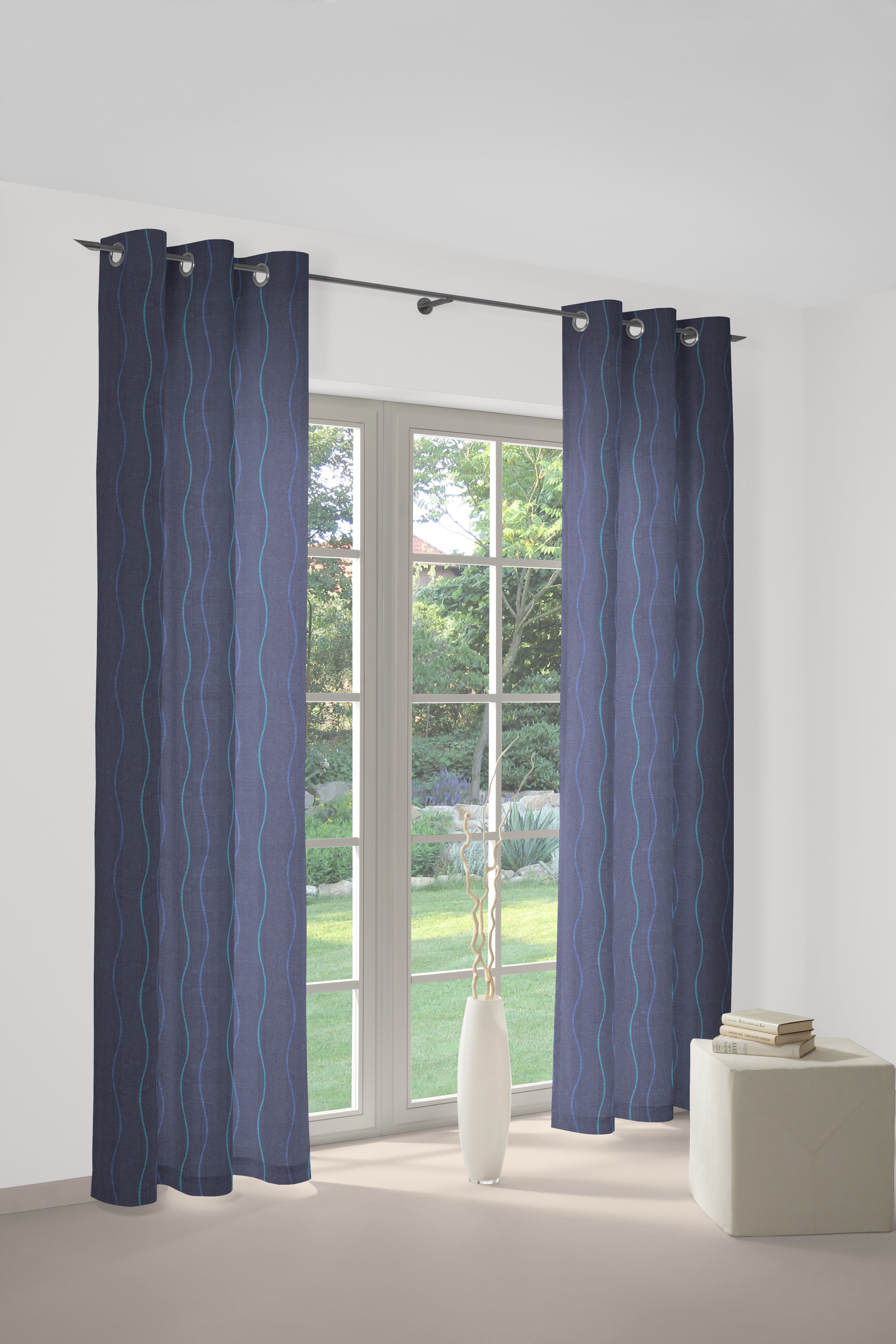 Wirth Vorhang Sepino (1 St), Ösen, blickdicht, Jacquard