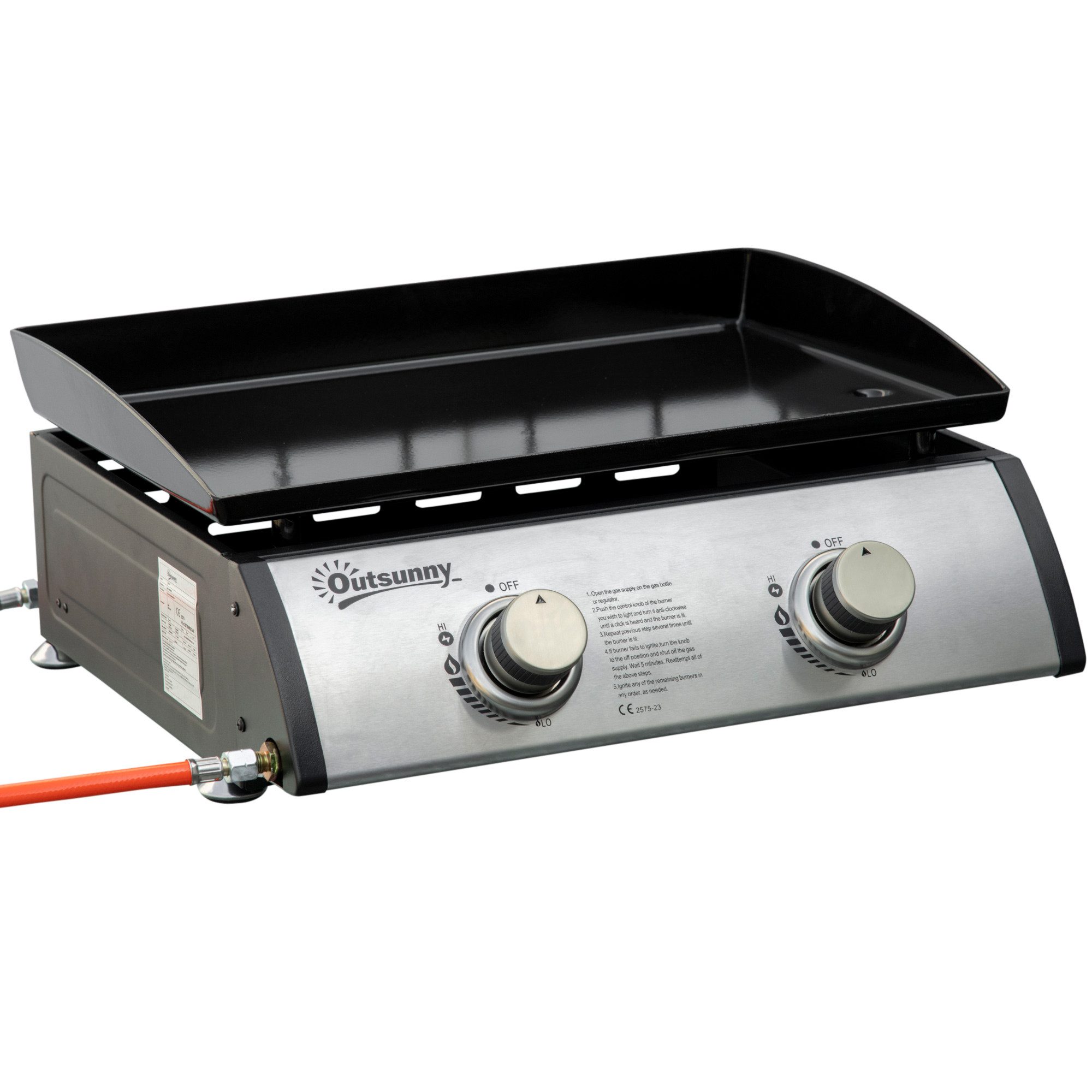Outsunny Gasgrill Campinggrill mit 2 Brennern