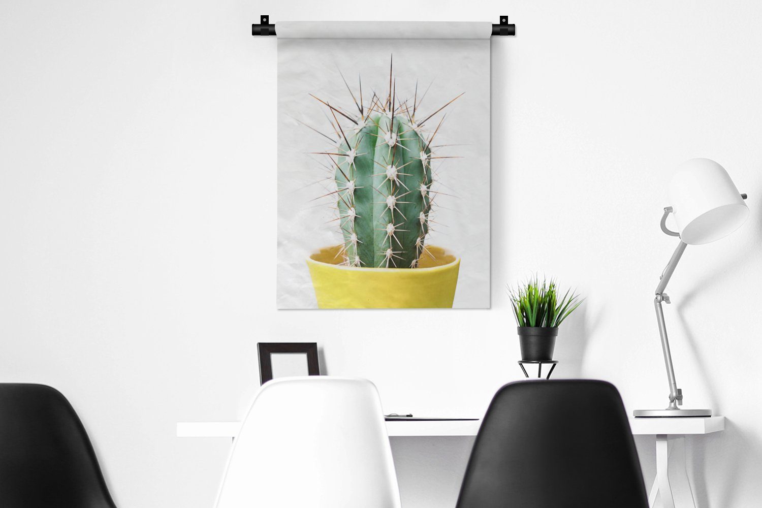 Tapisserie, Wand, Pflanzen - Kaktus der MuchoWow - Deko an für Wanddekoobjekt Grün, Schlafzimmer Wohnzimmer, Natur -