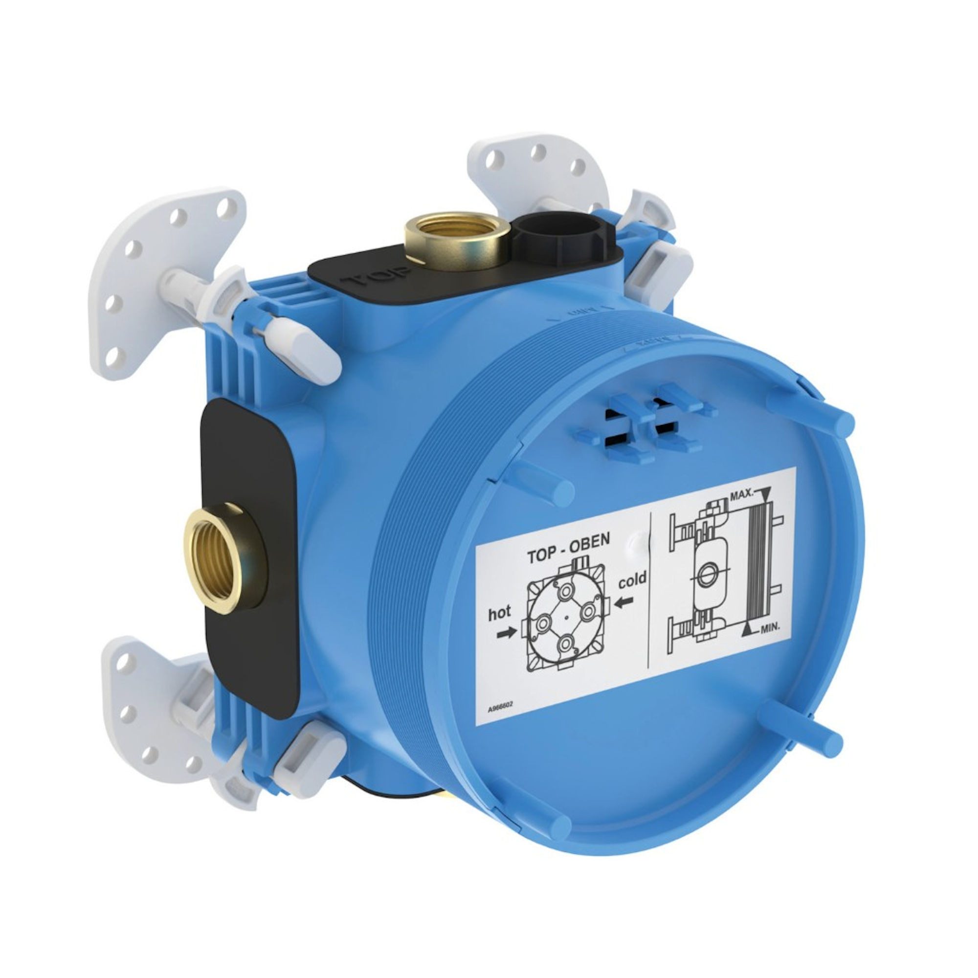 Ideal Standard Badarmatur IS UP-Bausatz 1 EASY-Box, für Einhebelmischer und Thermostate A1000NU