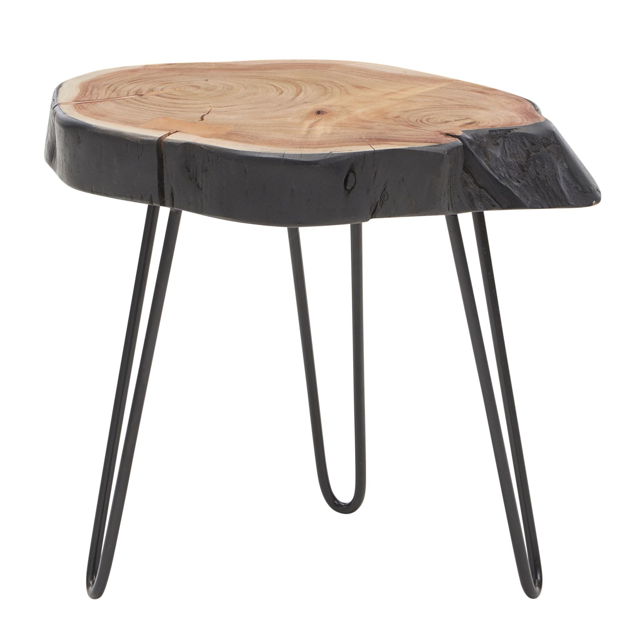 KADIMA DESIGN Beistelltisch Beistelltisch Akazie Massivholz günstig online kaufen