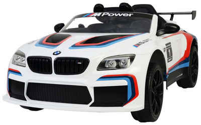 BMW Elektro-Kinderauto »BMW M6 GT3 - Weiß - Elektroauto - mit Fernbedienung - 12 Volt«, Belastbarkeit 30 kg