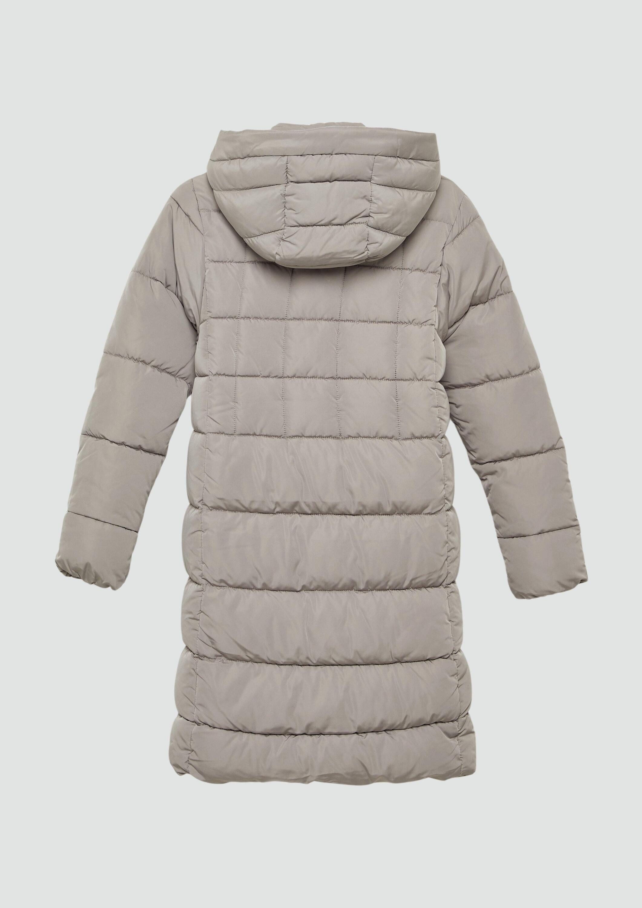 s.Oliver Wintermantel Outdoor-Mantel Wärmender Steppmantel mit Teddyplüsch-Futter