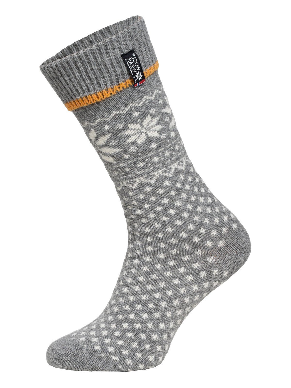 HomeOfSocks Socken Skandinavische Wollsocke "Norwegen-Lammwolle" Nordic Kuschelsocken Aus Wolle Dicke Socken Hyggelig Warm Mit Hohem 70% Lamm Wollanteil In Norwegischem Design