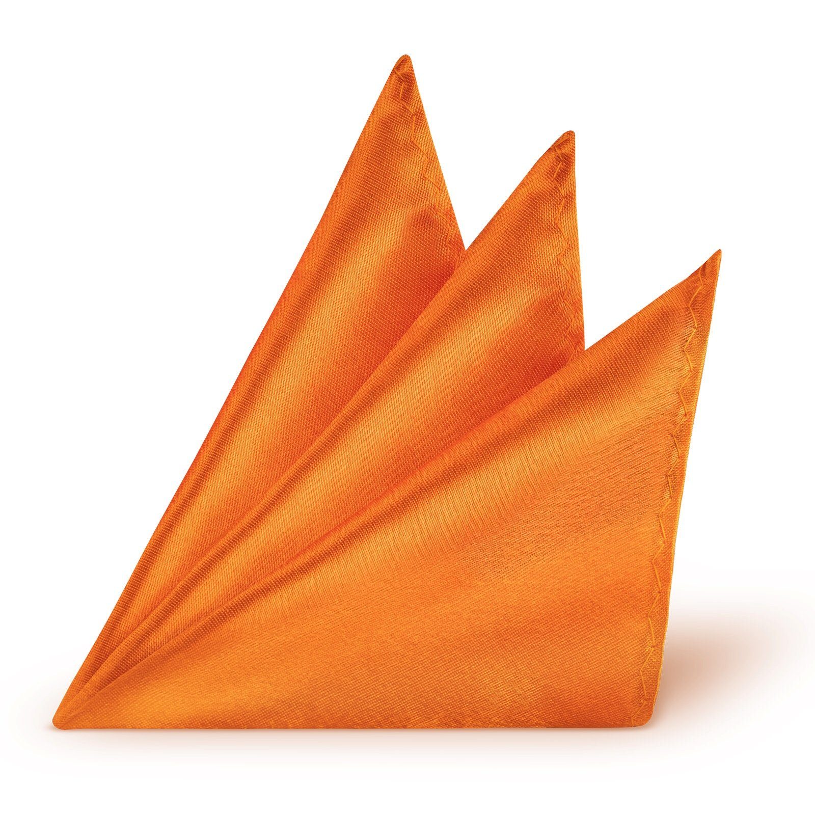 Fliege Uni 148 cm Einstecktuch Teilig) Spar-SET, cm StickandShine aus Krawatte Uni Länge SET Hochzeit Einstecktuch, modern Teilig Polyester als Orange (Krawatte und Breite SET Krawatte Einfarbig 5 für Fliege Anzug 3 3 /