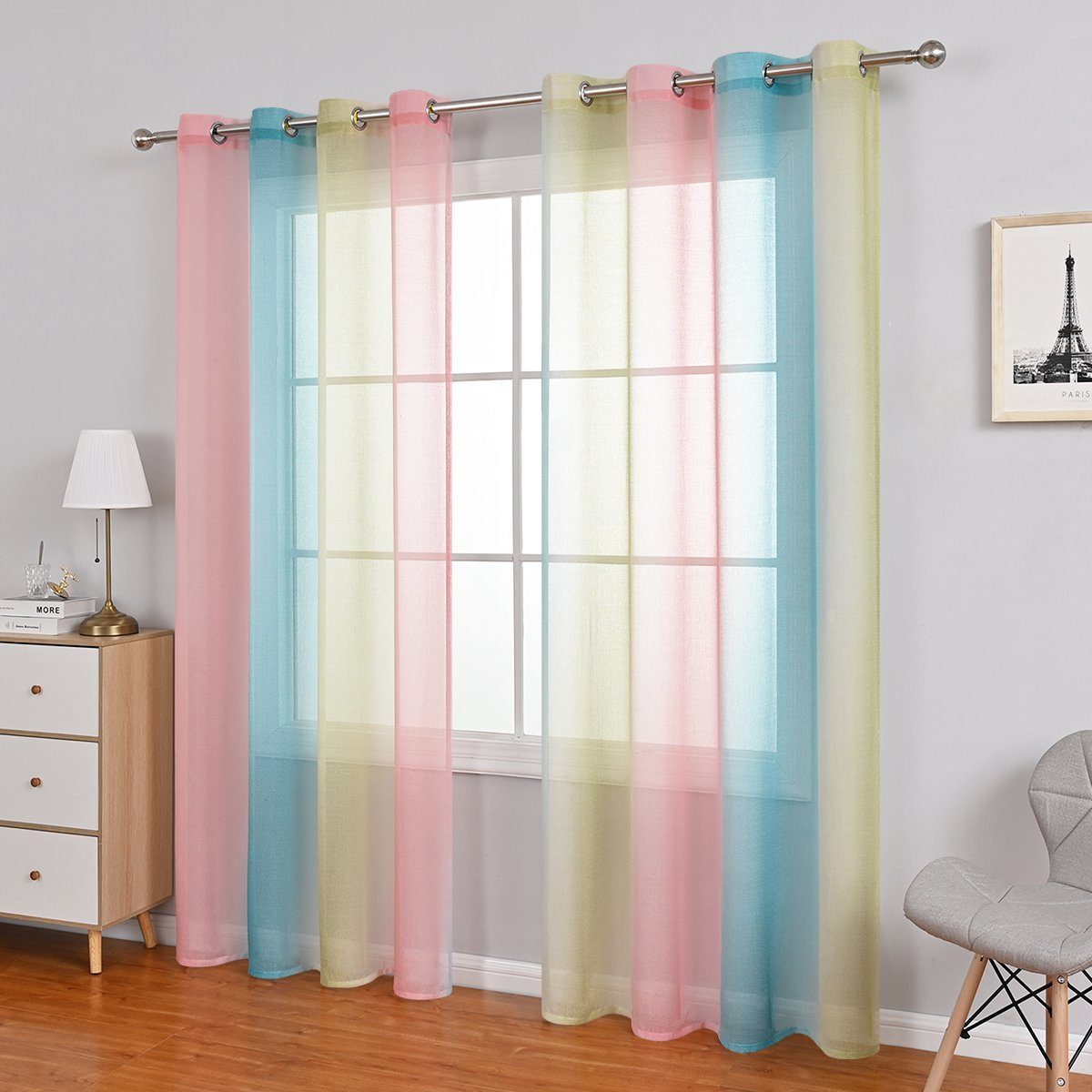 BYSURE Gardine, Ösen (2 St), transparent, günstig online kaufen