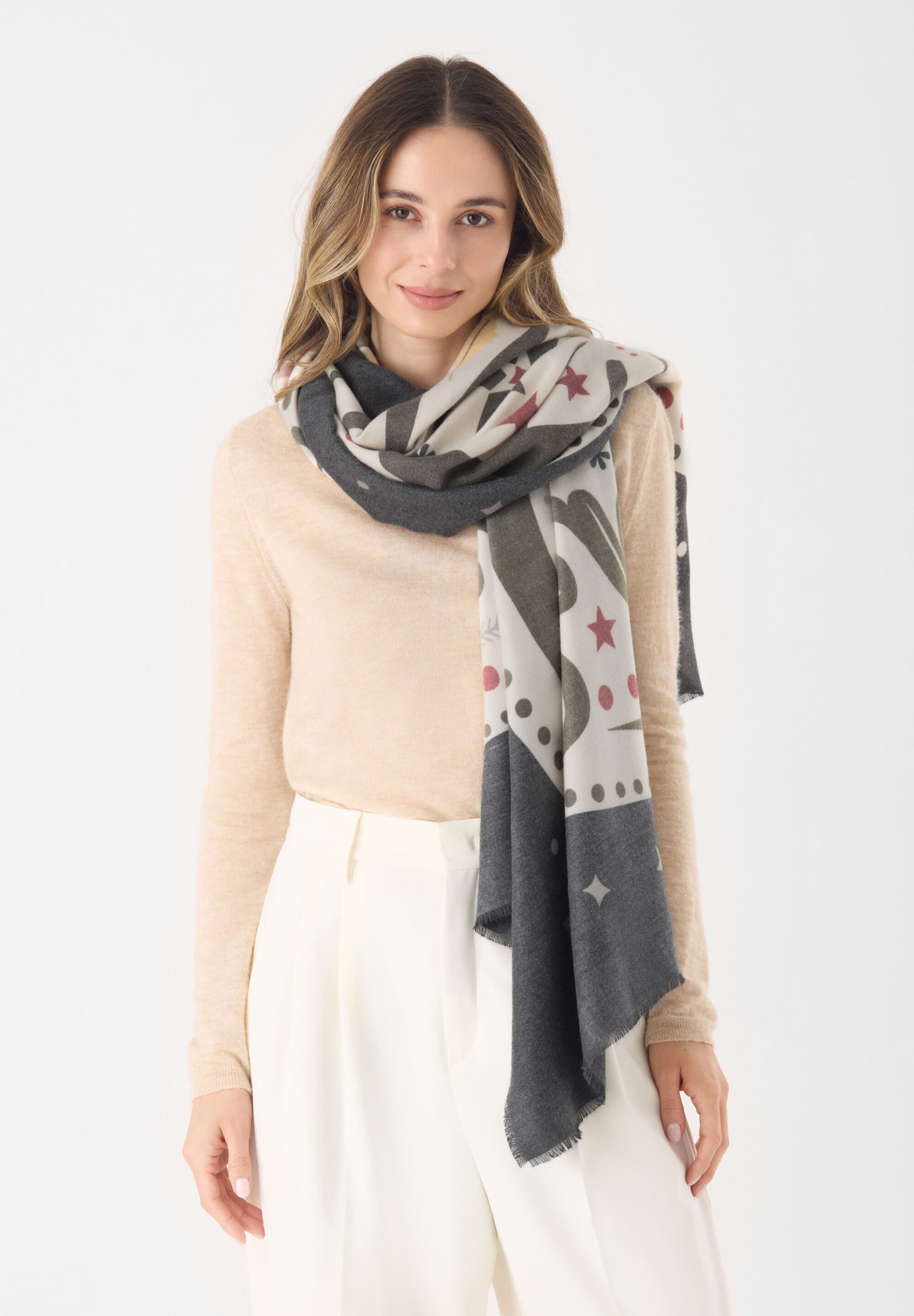 Codello Modeschal, (1-St), Taubenmotiv Design