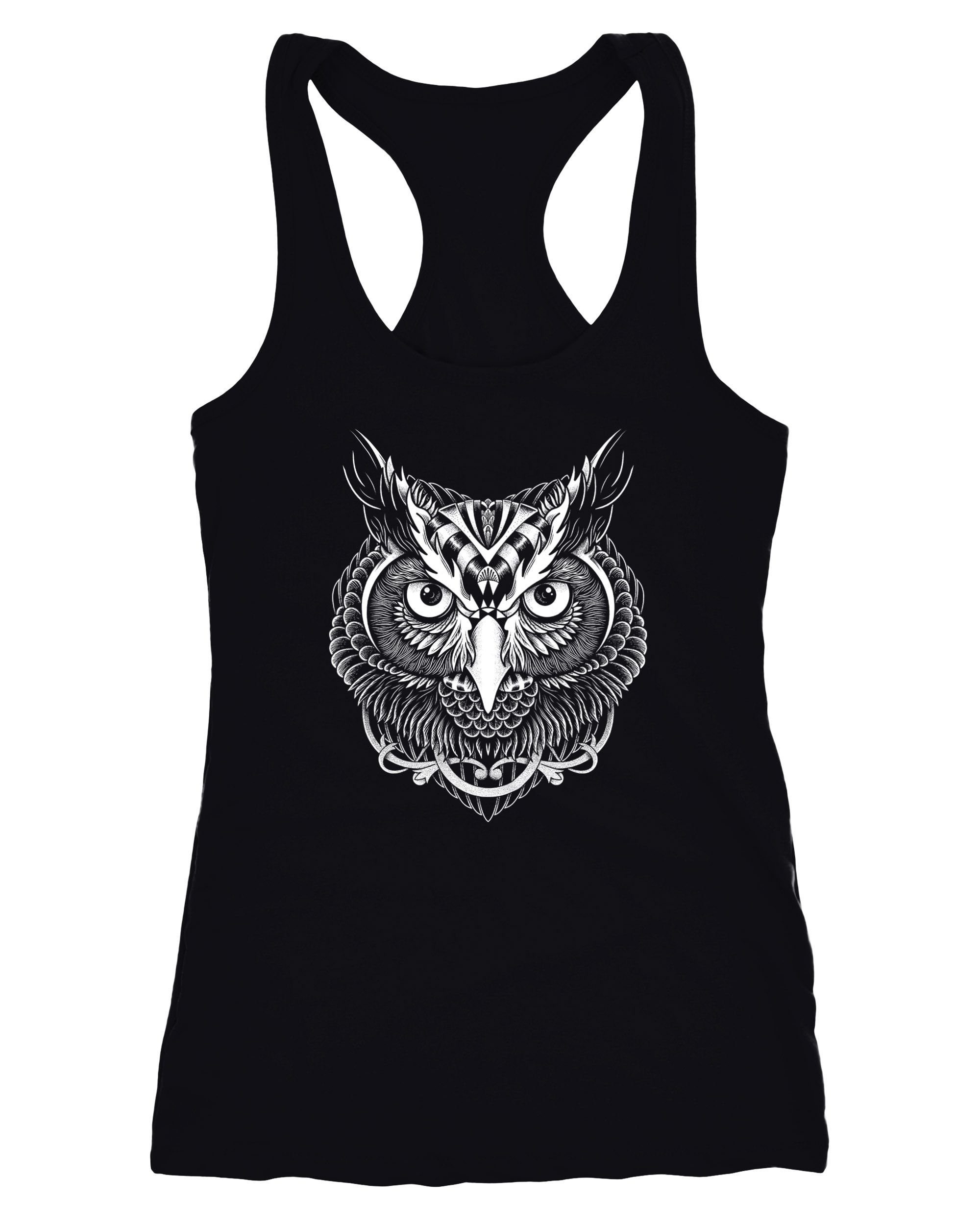 Neverless Tanktop Damen Tank-Top Eule Racerback günstig online kaufen