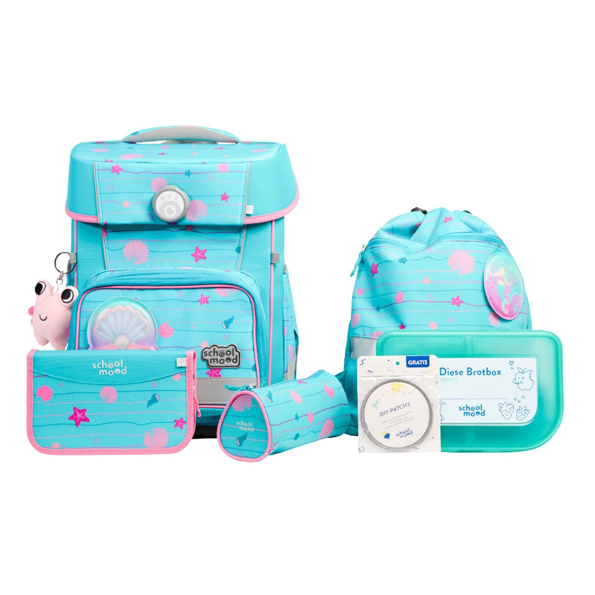 SCHOOL-MOOD® Schulranzen Champion Pro (7-tlg), PET