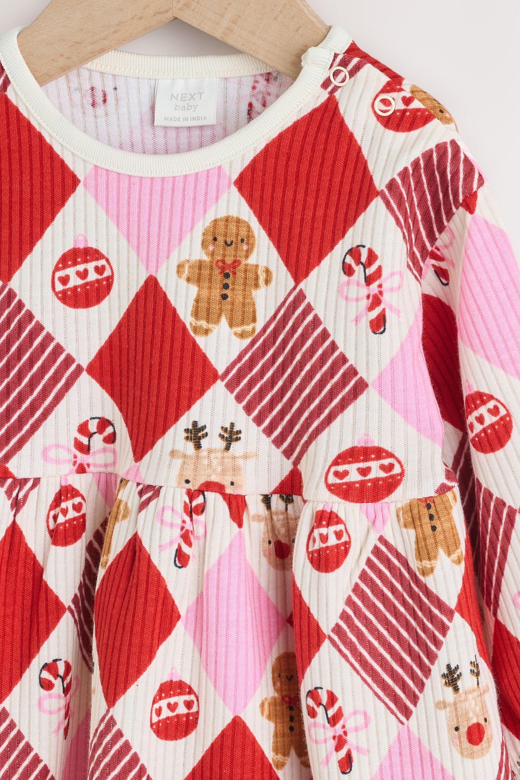 Next Jerseykleid Weihnachtliches Baby-Jerseykleid (1-tlg)