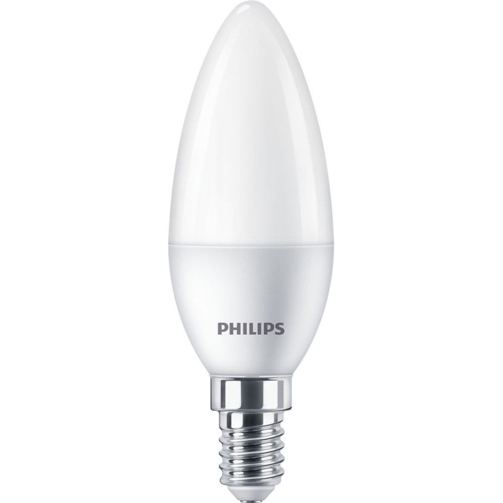 LED-Leuchtmittel 2er Pack LED E14 B35 Kerzenform 5W = 40W matt 470lm 827 Warmweiß 2700K