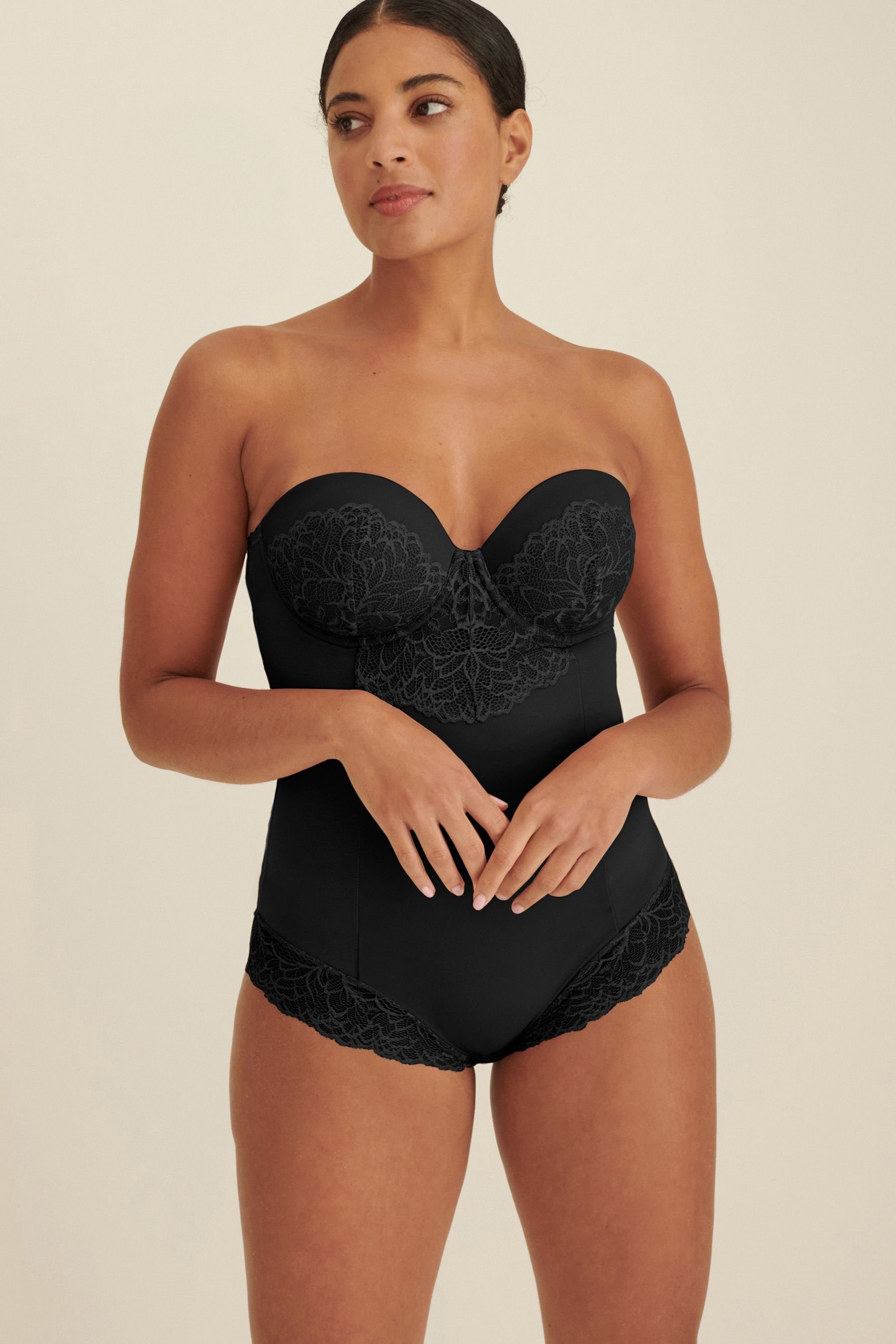 Next Miederbody Figurformender Body mit Spitze und Körbchen (1-tlg) – Bild 2 von 4